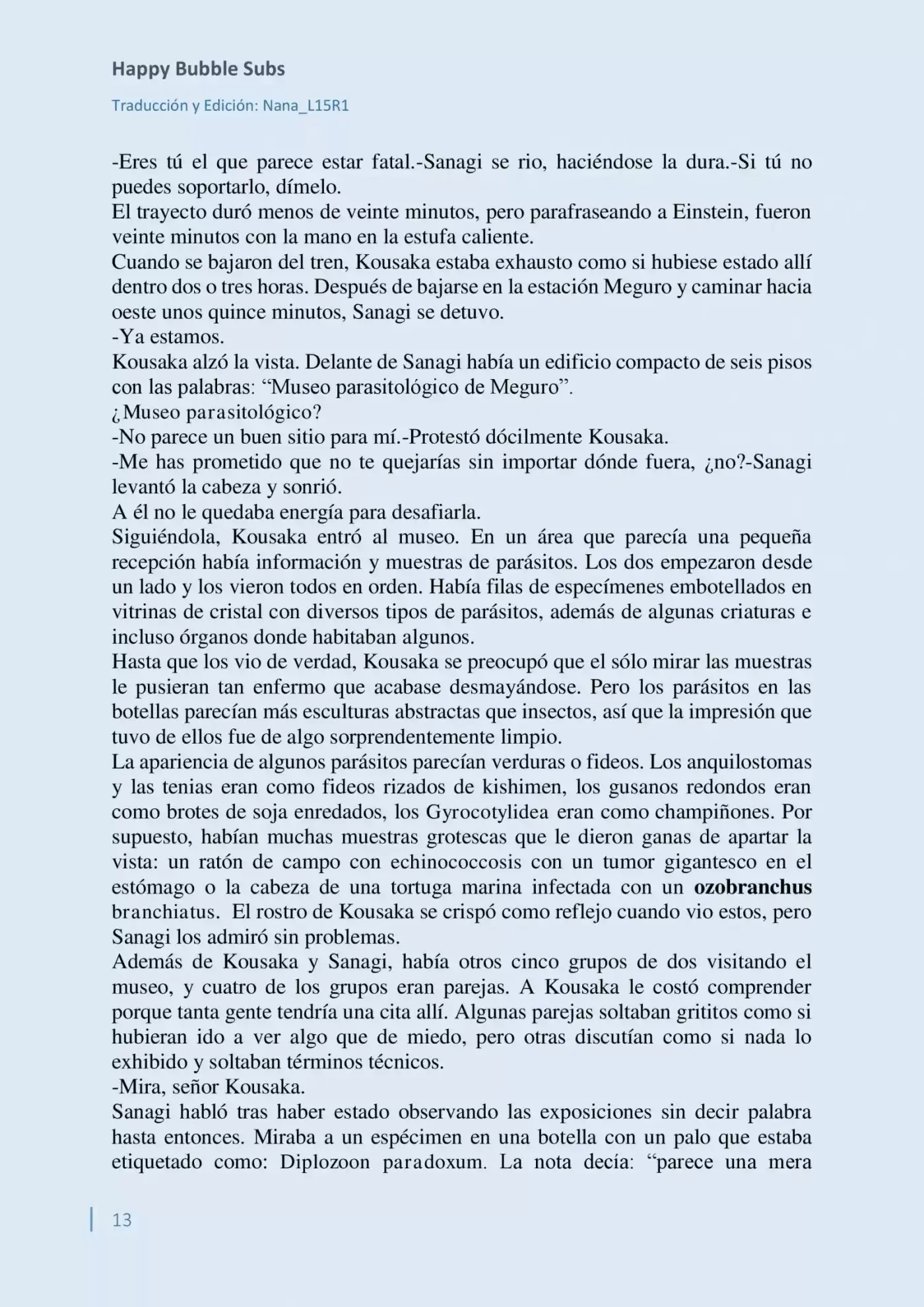 Parasite In Love (Novela) - Capítulo 4 - Página 13 - LectorTMOo