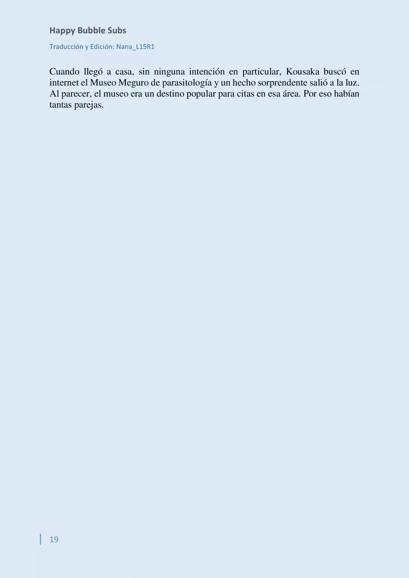 Parasite In Love (Novela) - Capítulo 4 - Página 19 - LectorTMOo