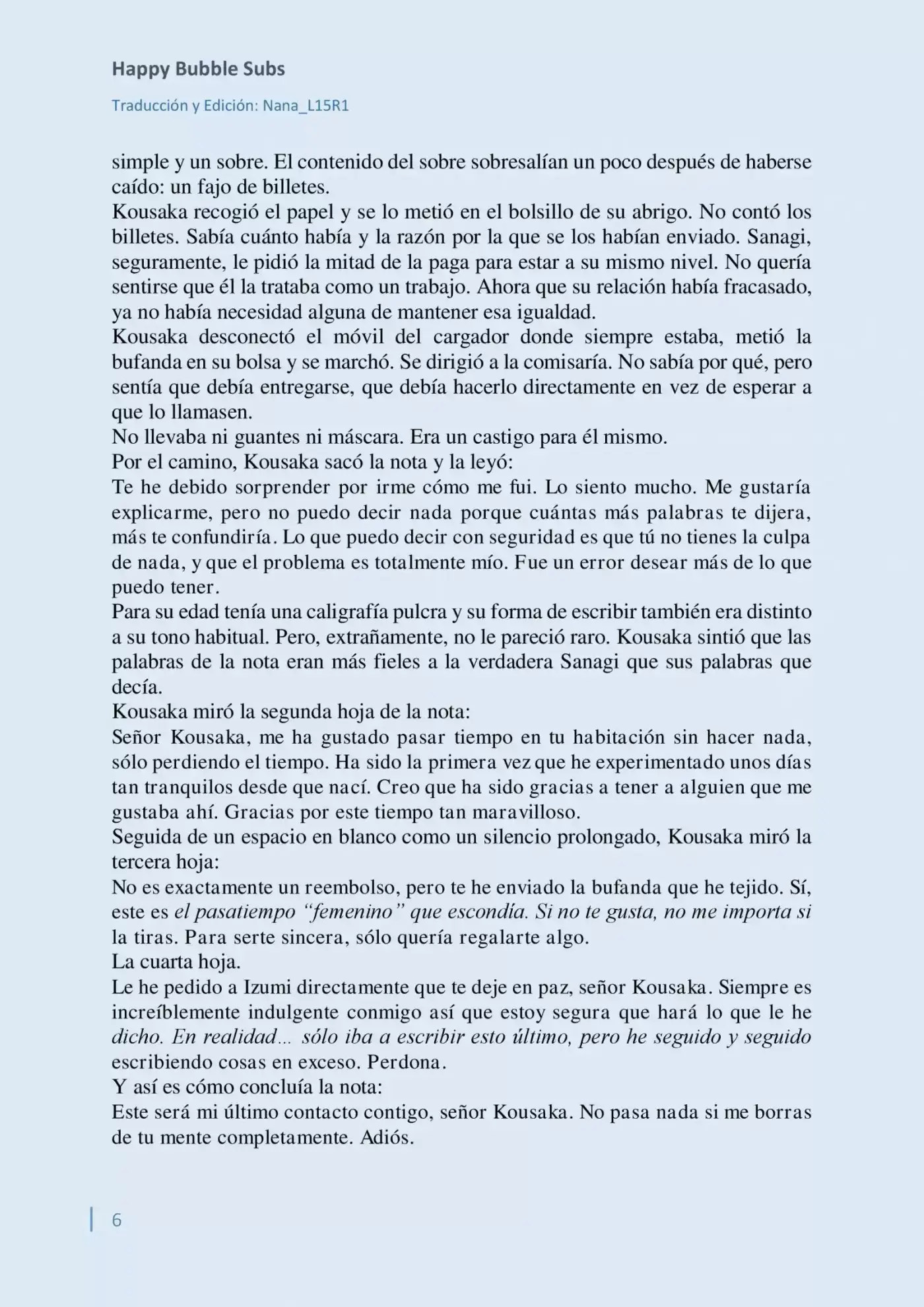 Parasite In Love (Novela) - Capítulo 5 - Página 6 - LectorTMOo