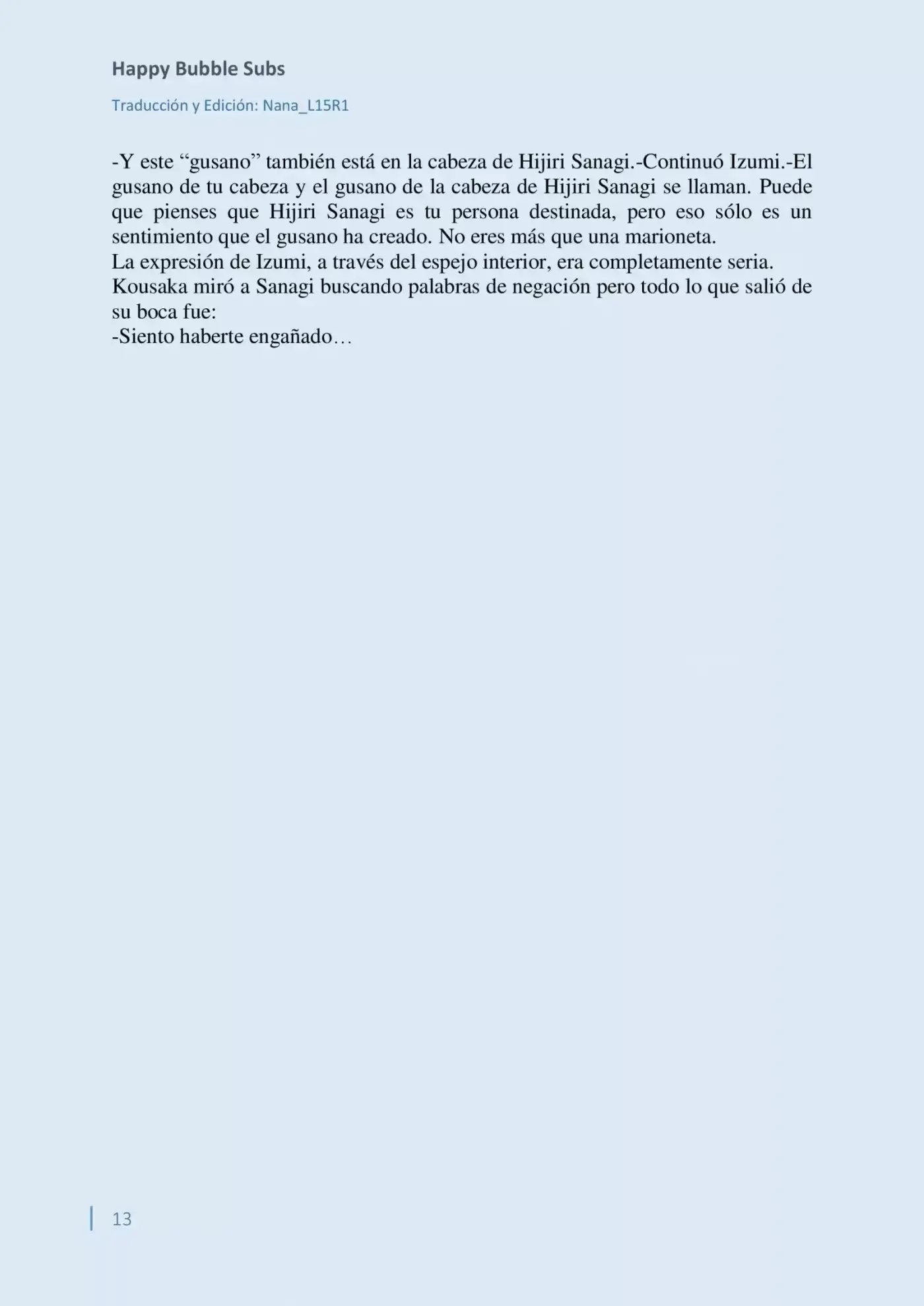Parasite In Love (Novela) - Capítulo 5 - Página 13 - LectorTMOo