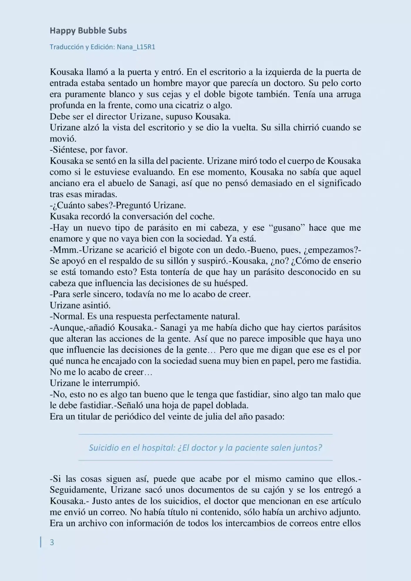 Parasite In Love (Novela) - Capítulo 6 - Página 3 - LectorTMOo