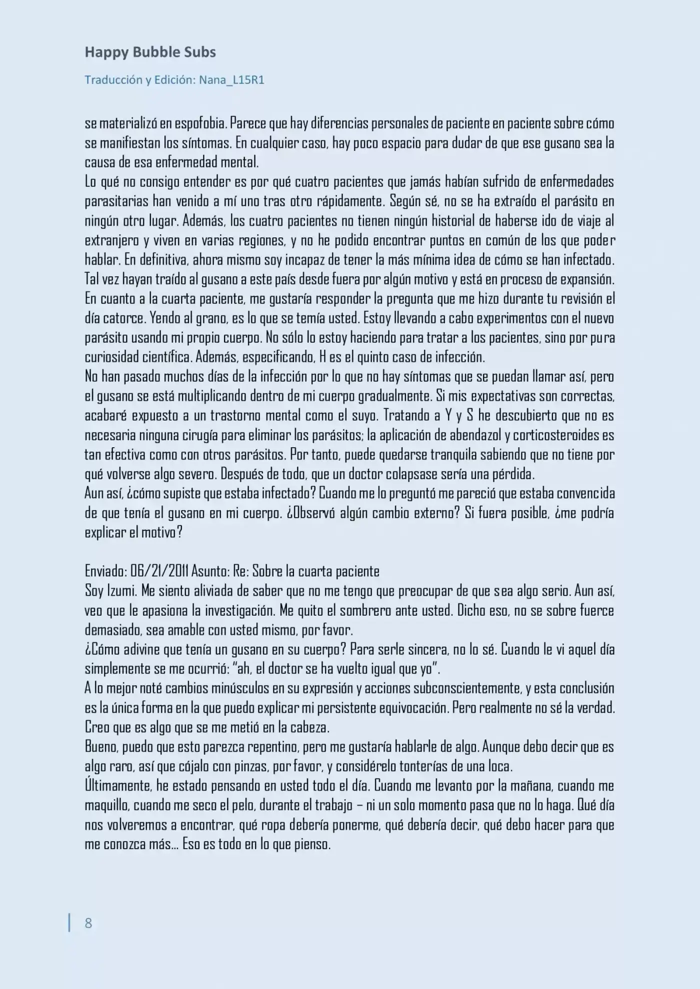 Parasite In Love (Novela) - Capítulo 6 - Página 8 - LectorTMOo