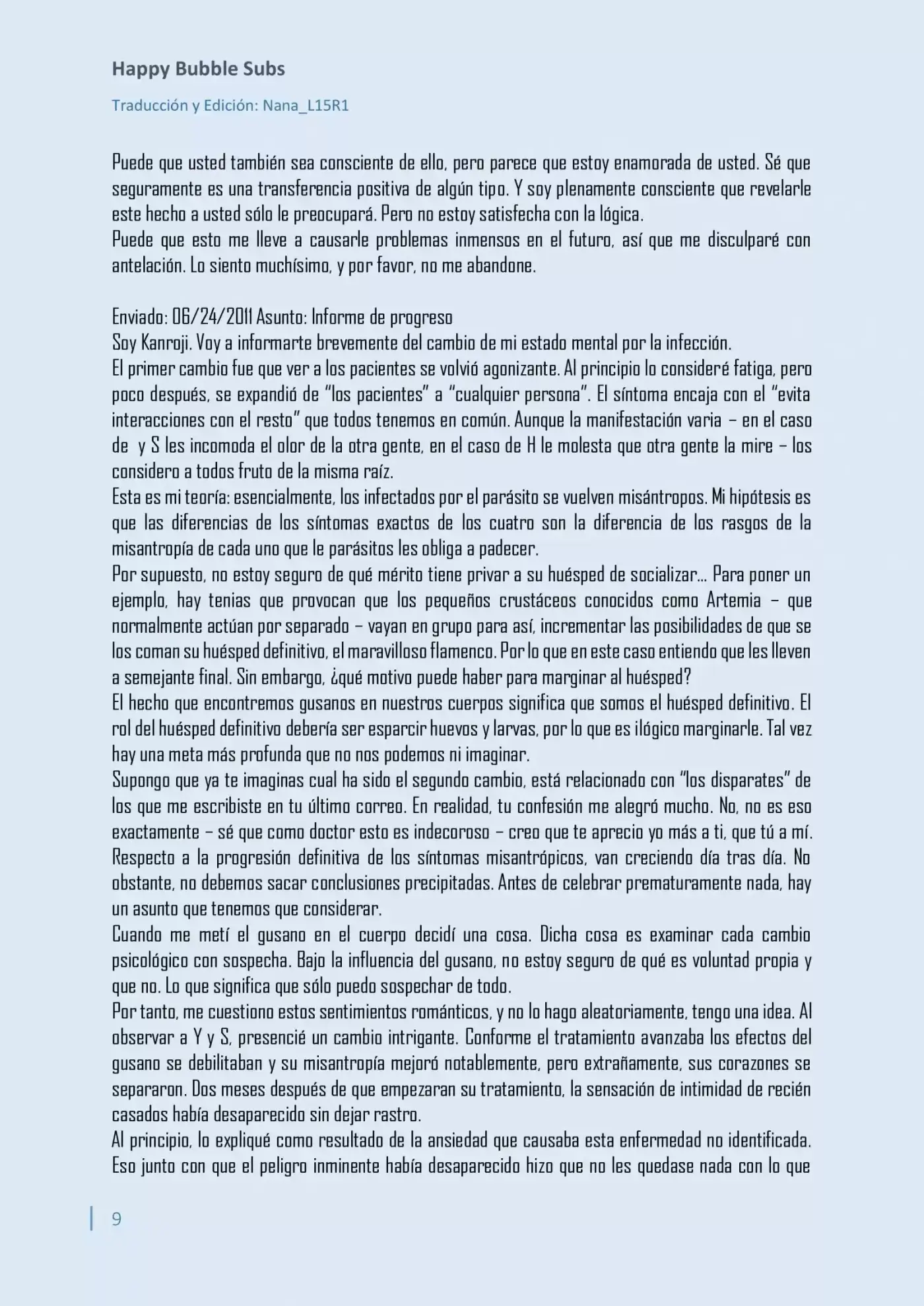 Parasite In Love (Novela) - Capítulo 6 - Página 9 - LectorTMOo