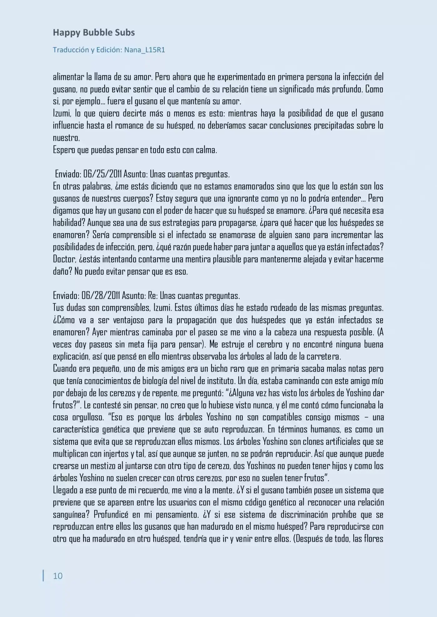 Parasite In Love (Novela) - Capítulo 6 - Página 10 - LectorTMOo