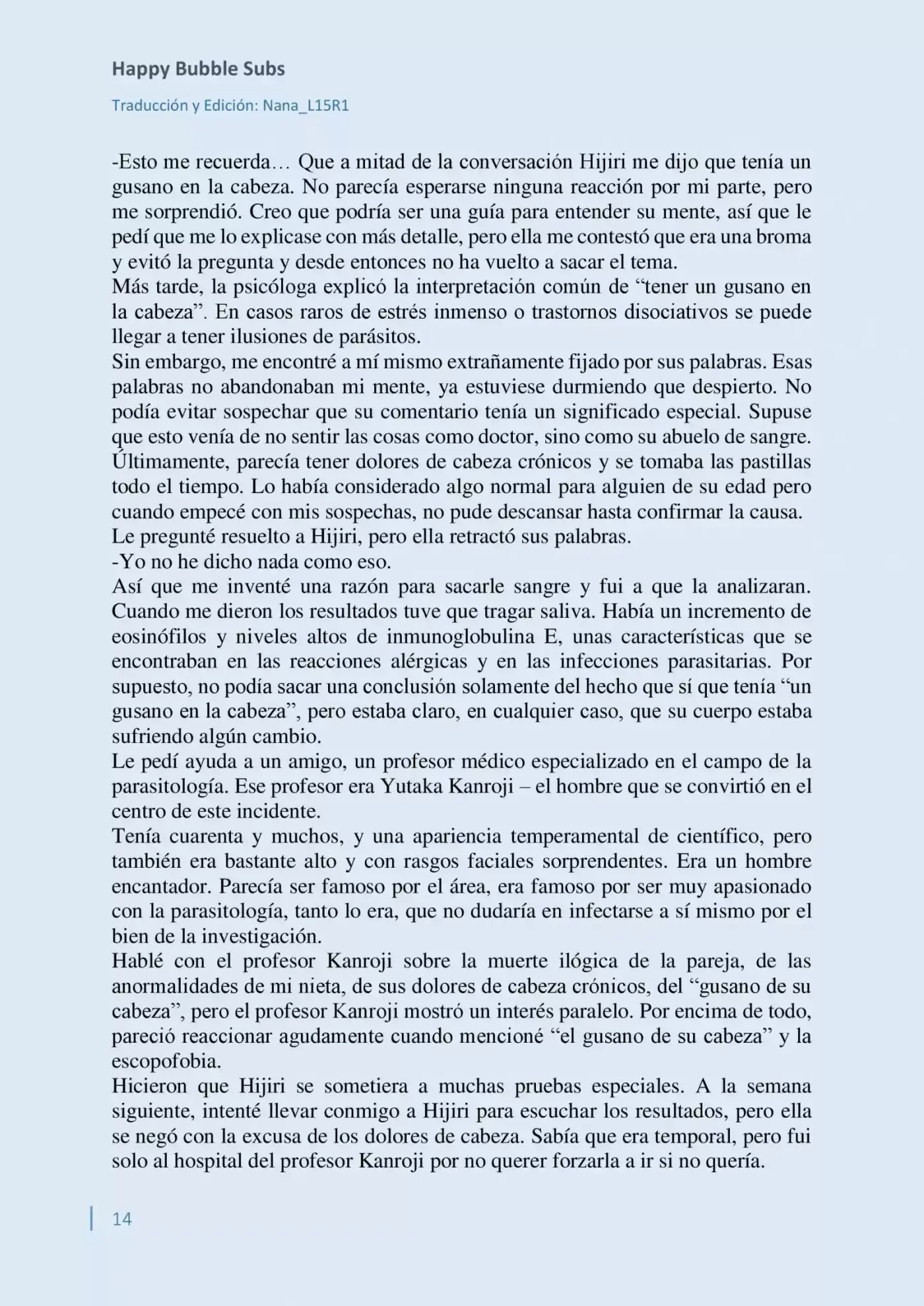 Parasite In Love (Novela) - Capítulo 6 - Página 14 - LectorTMOo