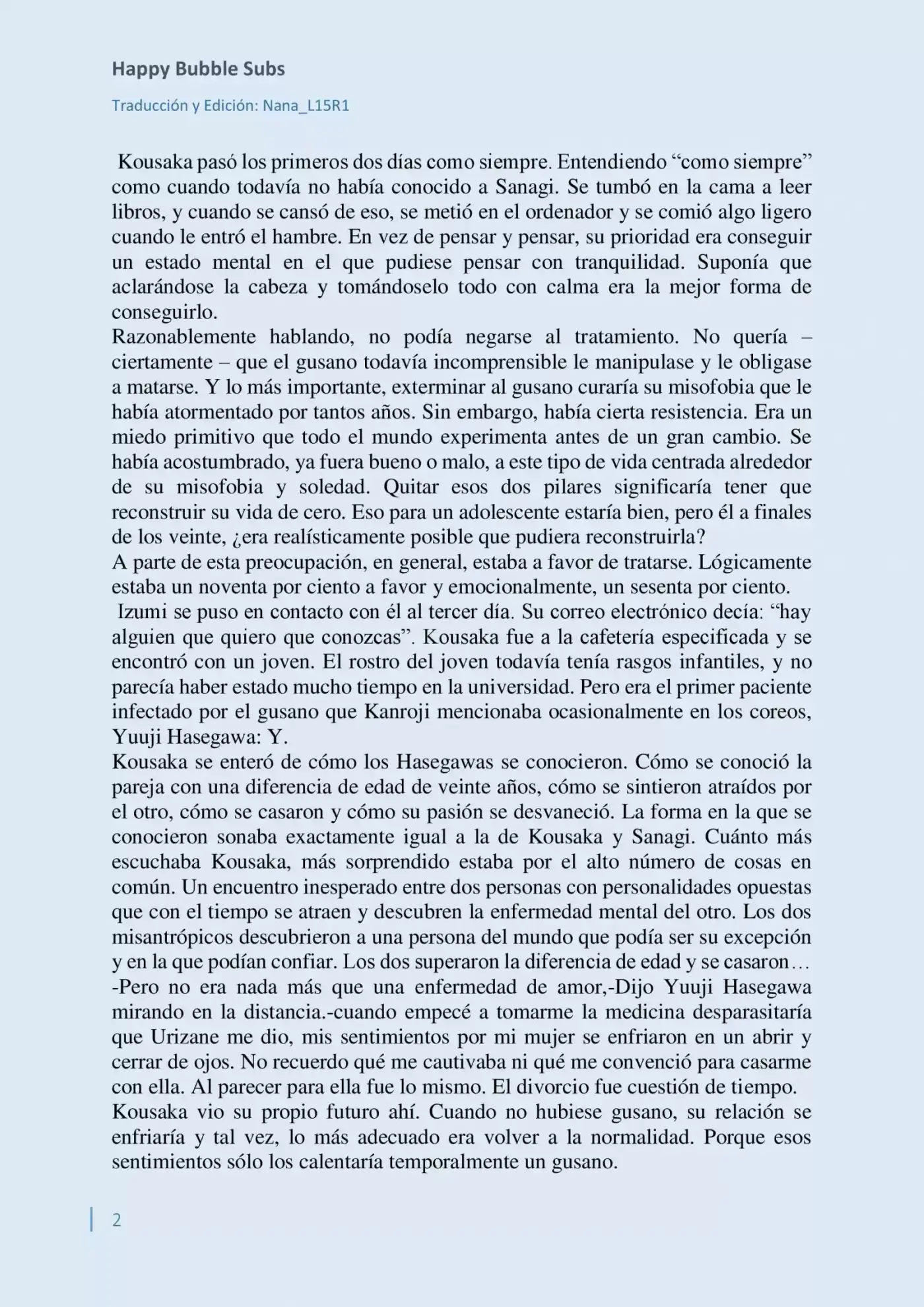 Parasite In Love (Novela) - Capítulo 7 - Página 2 - LectorTMOo