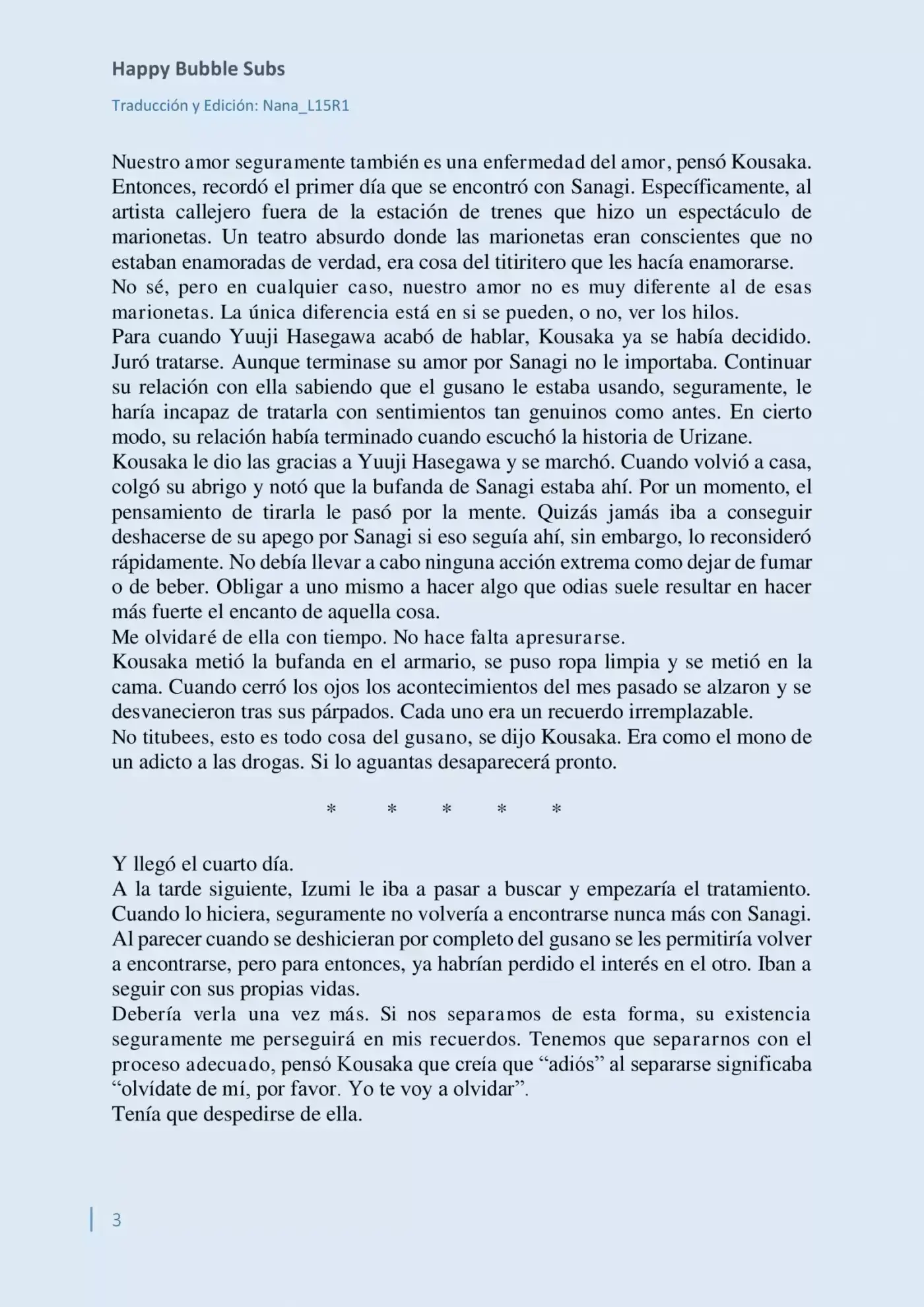 Parasite In Love (Novela) - Capítulo 7 - Página 3 - LectorTMOo