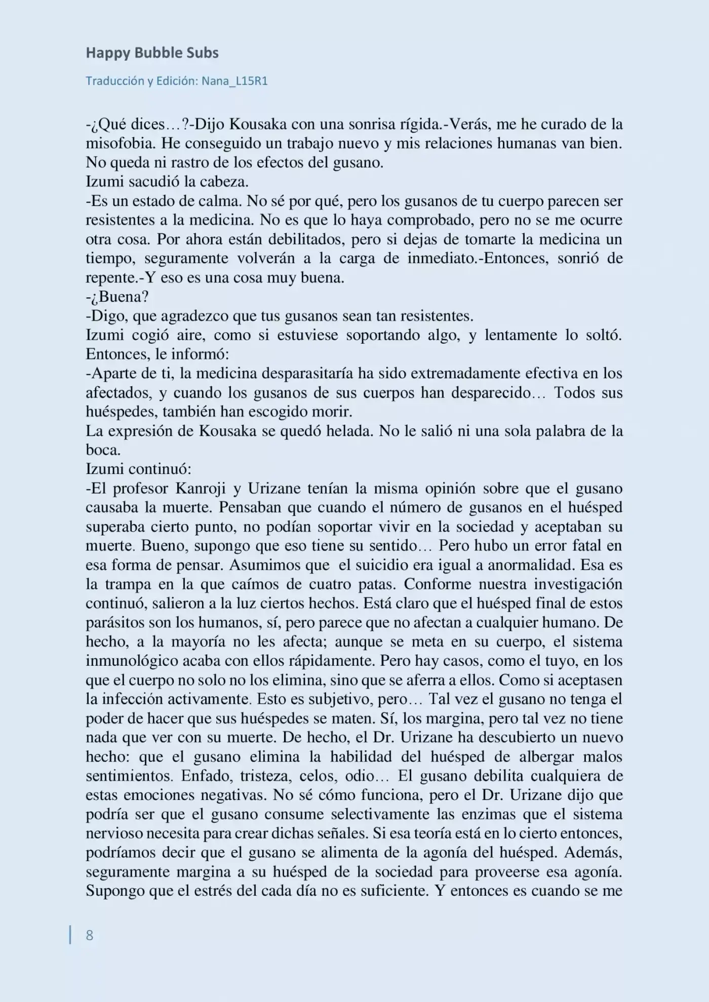 Parasite In Love (Novela) - Capítulo 8 - Página 8 - LectorTMOo