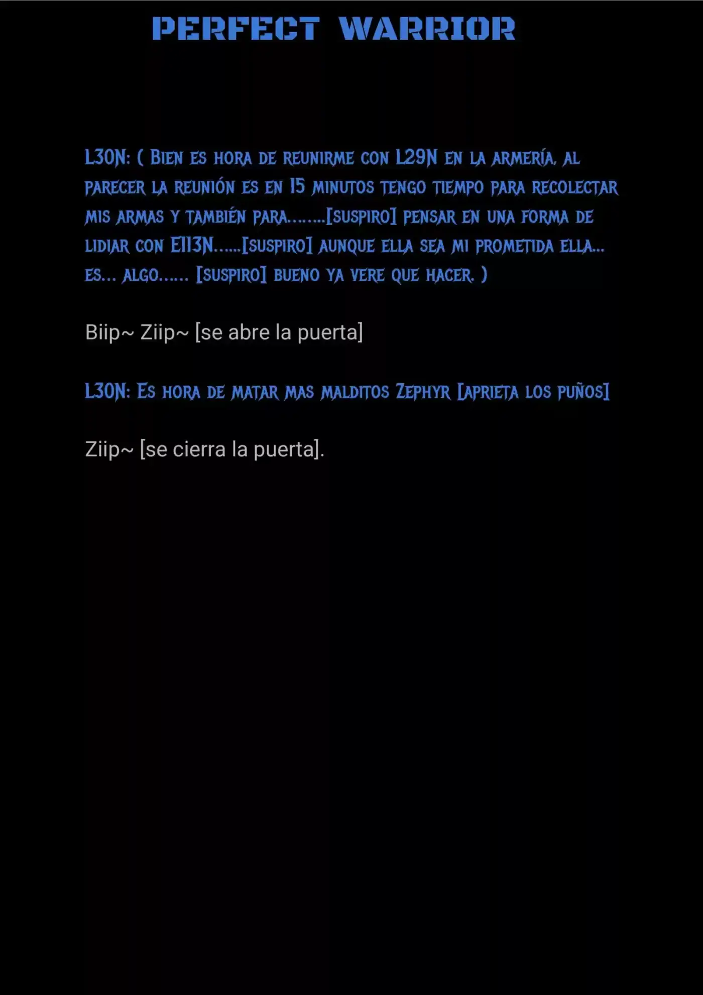 Perfect Warrior (Novela) - Capítulo 1 - Página 5 - LectorTMOo