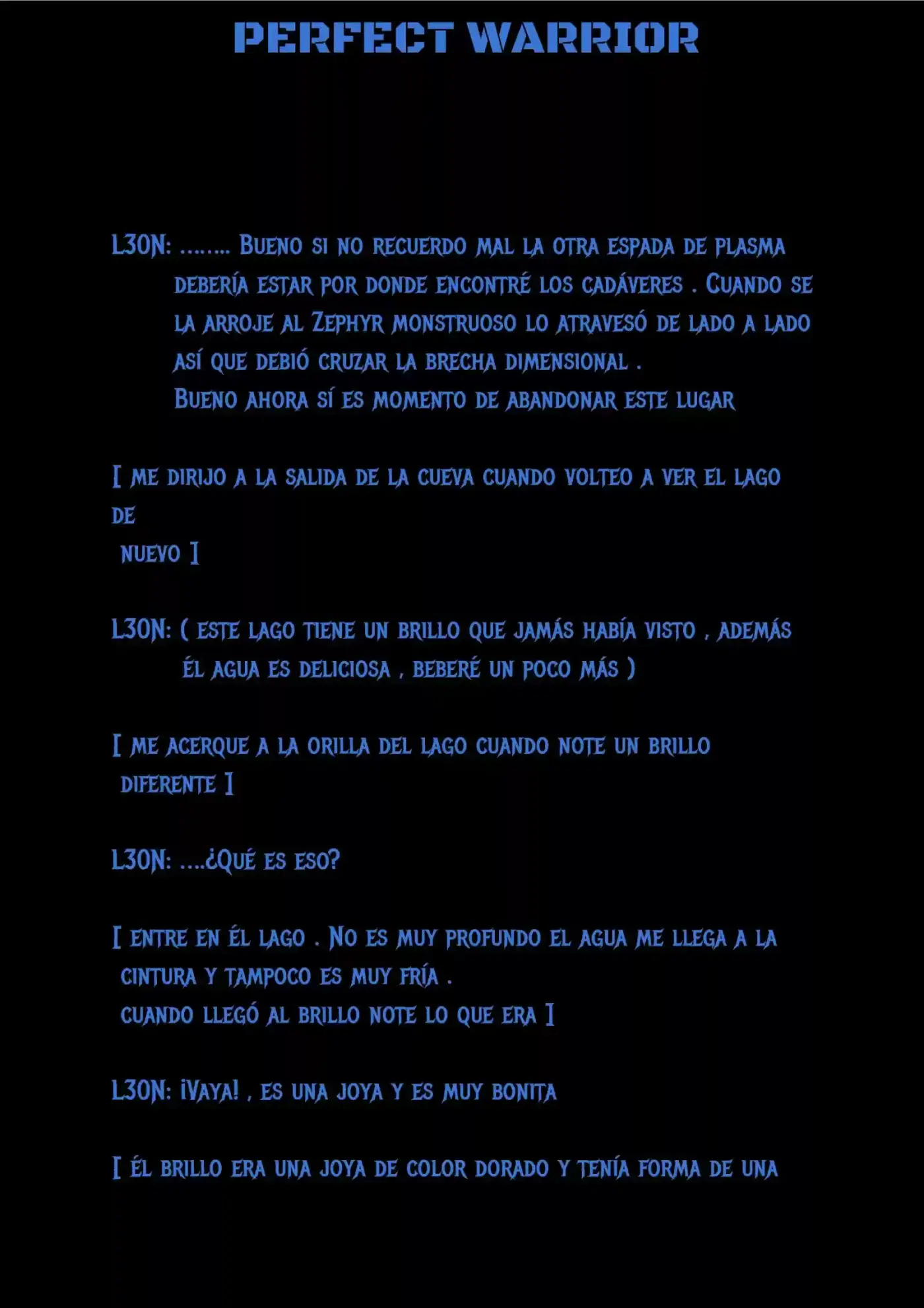 Perfect Warrior (Novela) - Capítulo 12 - Página 5 - LectorTMOo