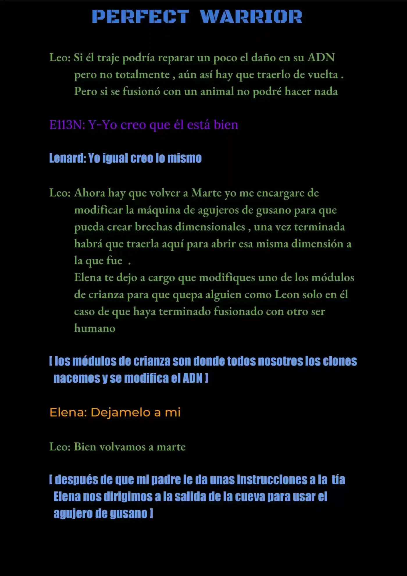 Perfect Warrior (Novela) - Capítulo 13 - Página 4 - LectorTMOo