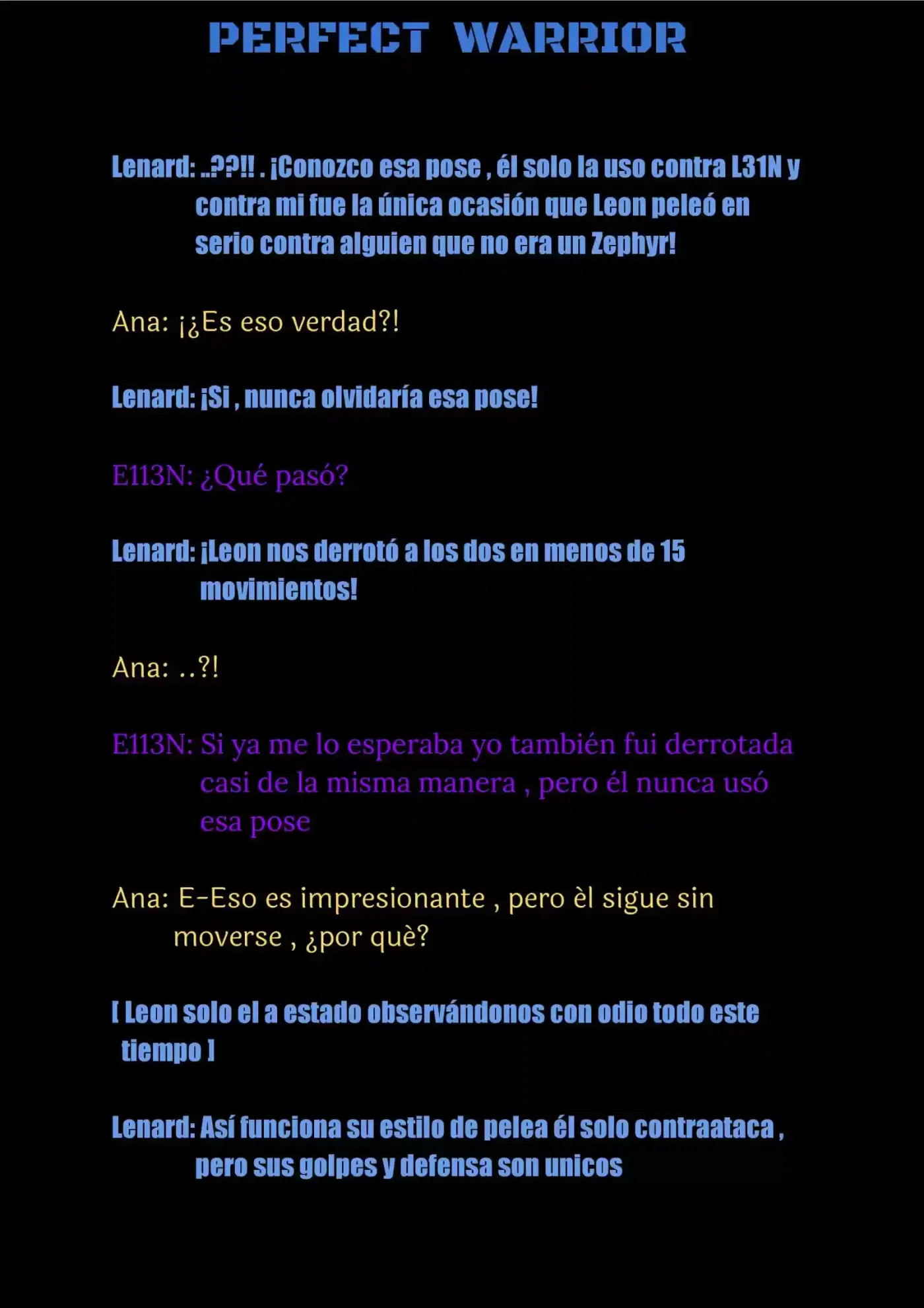Perfect Warrior (Novela) - Capítulo 13 - Página 17 - LectorTMOo