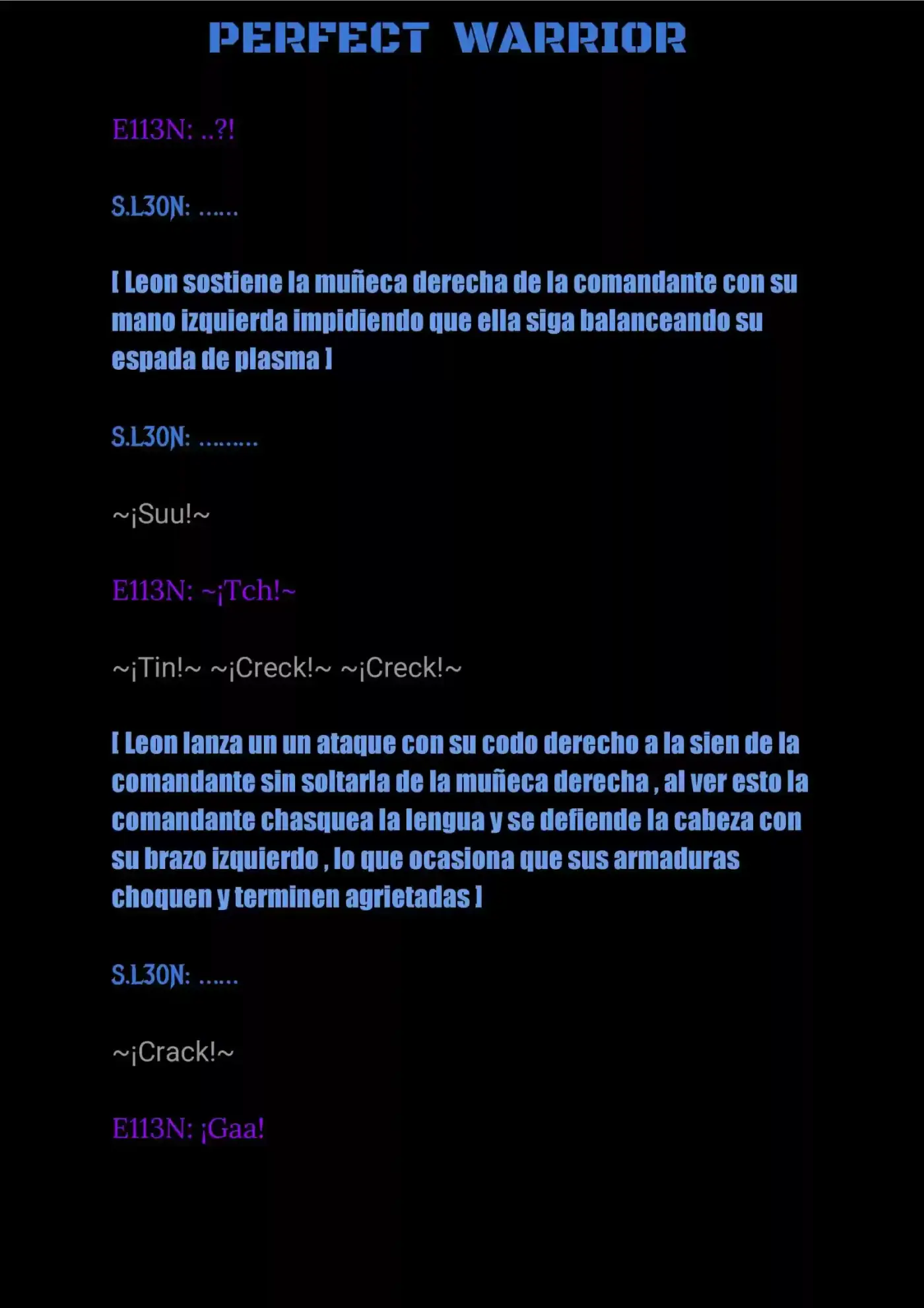 Perfect Warrior (Novela) - Capítulo 14 - Página 4 - LectorTMOo