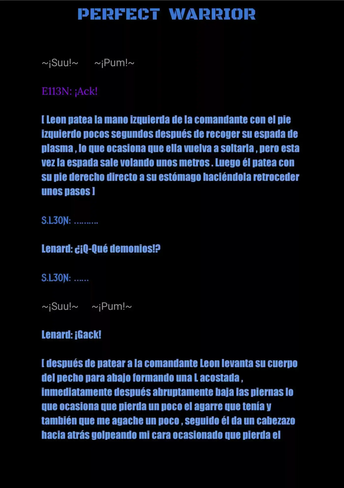 Perfect Warrior (Novela) - Capítulo 14 - Página 6 - LectorTMOo