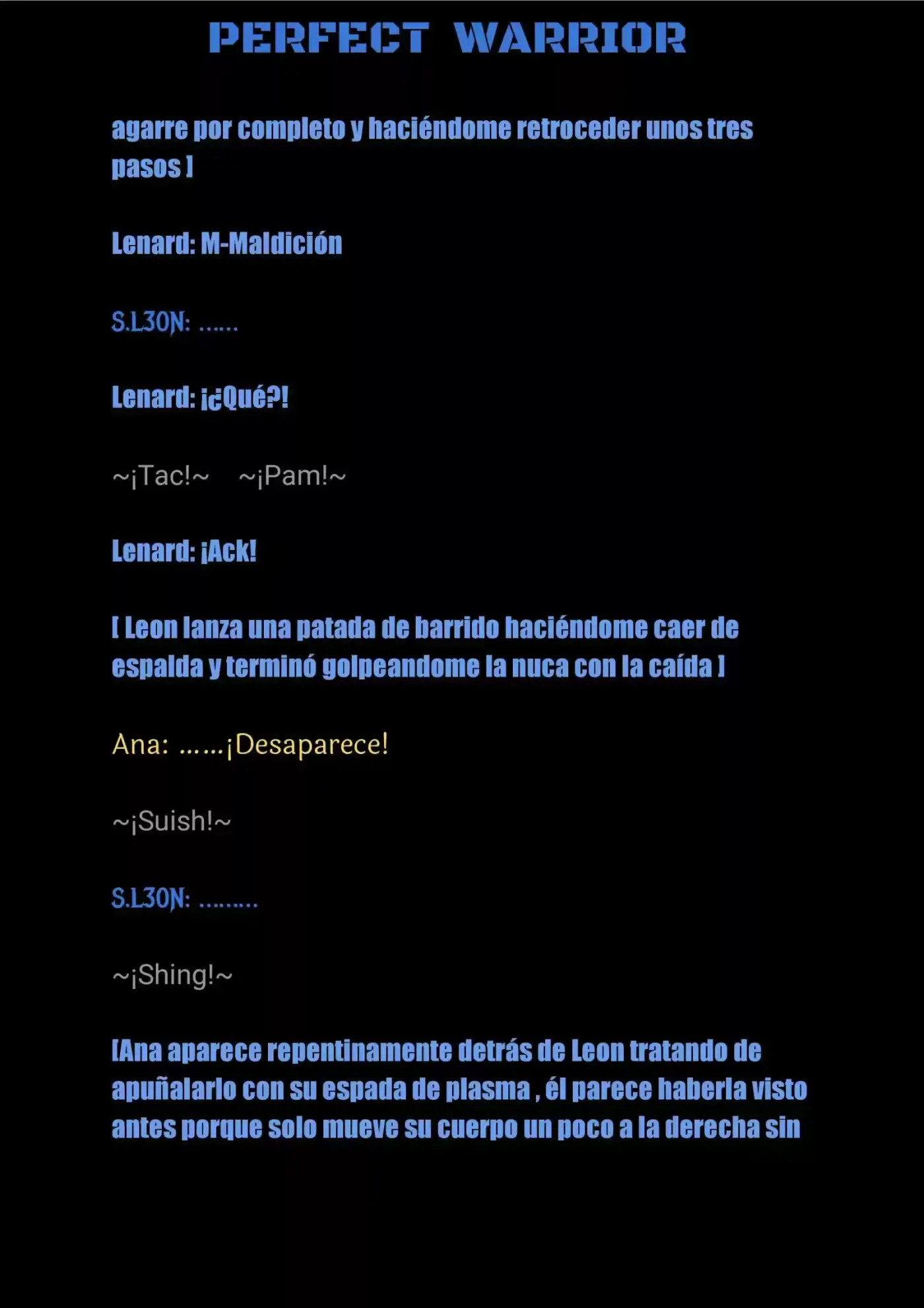 Perfect Warrior (Novela) - Capítulo 14 - Página 7 - LectorTMOo