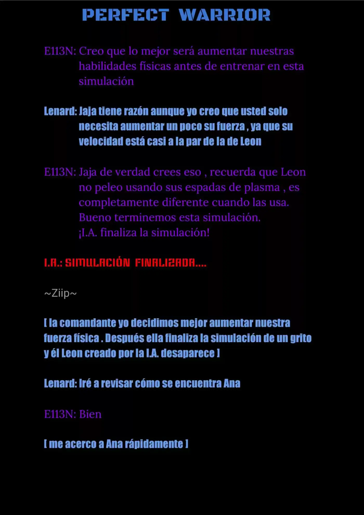 Perfect Warrior (Novela) - Capítulo 14 - Página 10 - LectorTMOo