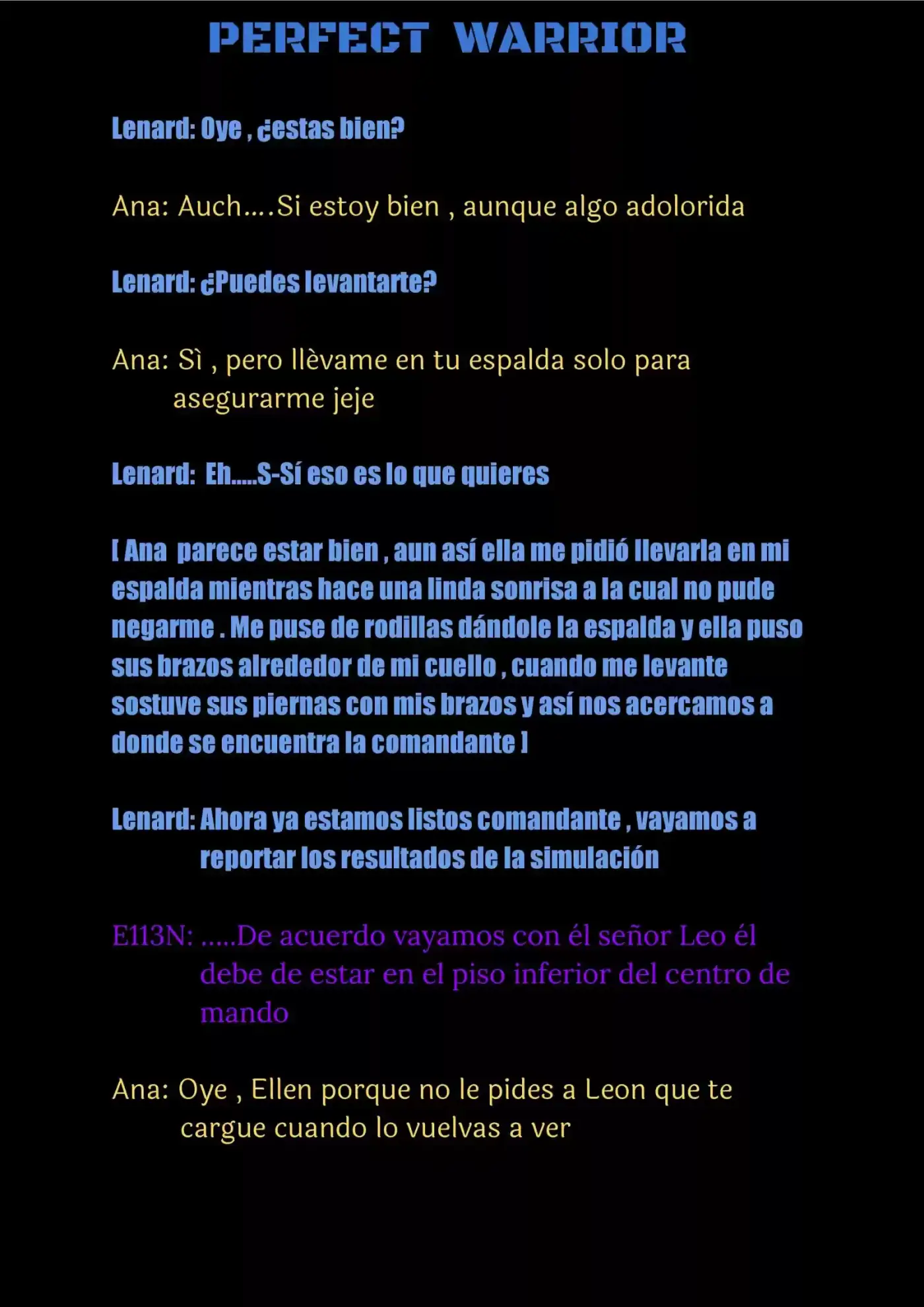 Perfect Warrior (Novela) - Capítulo 14 - Página 11 - LectorTMOo