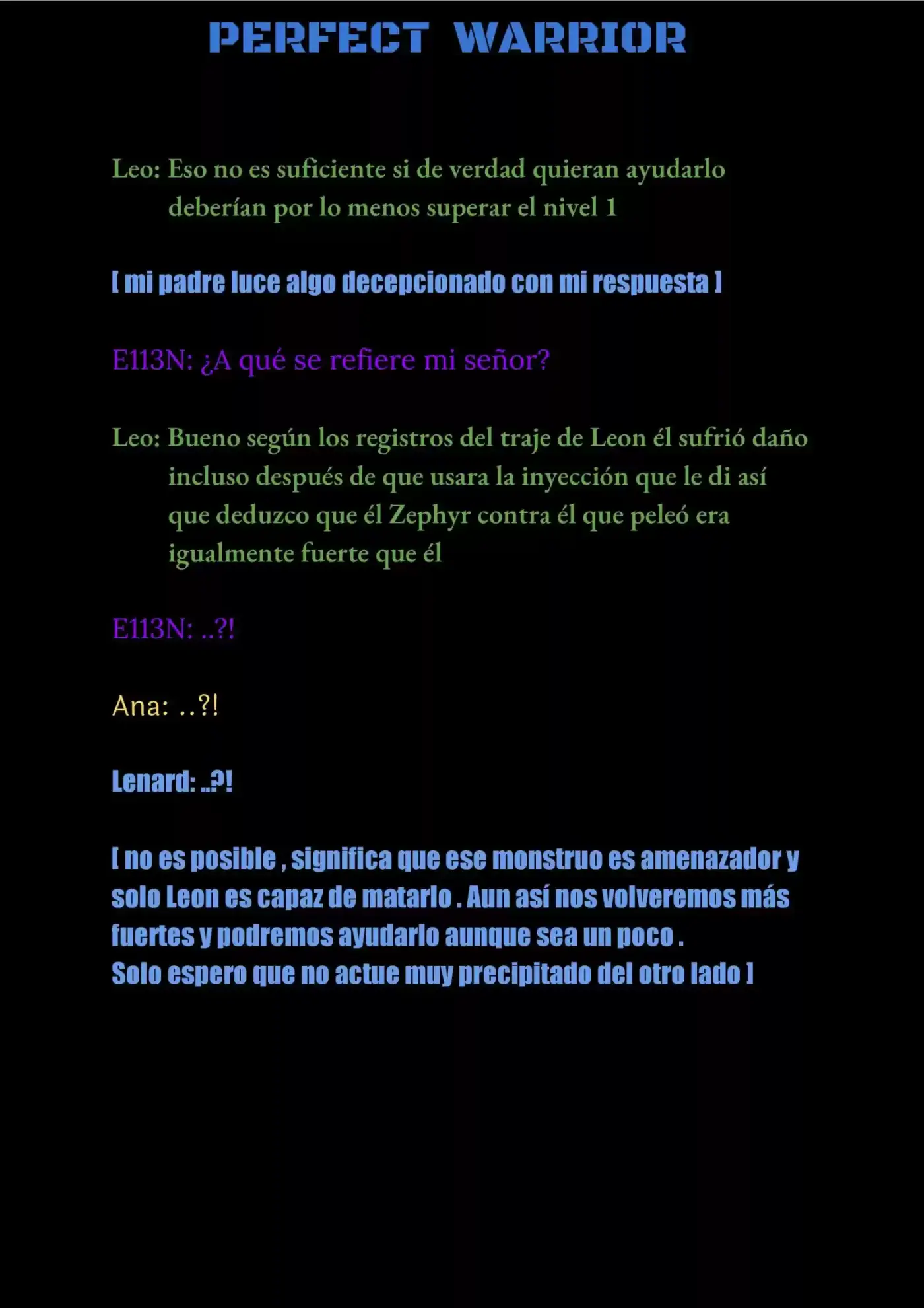 Perfect Warrior (Novela) - Capítulo 14 - Página 14 - LectorTMOo