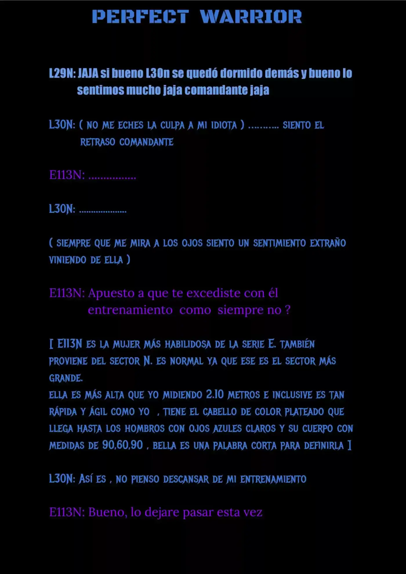 Perfect Warrior (Novela) - Capítulo 2 - Página 4 - LectorTMOo