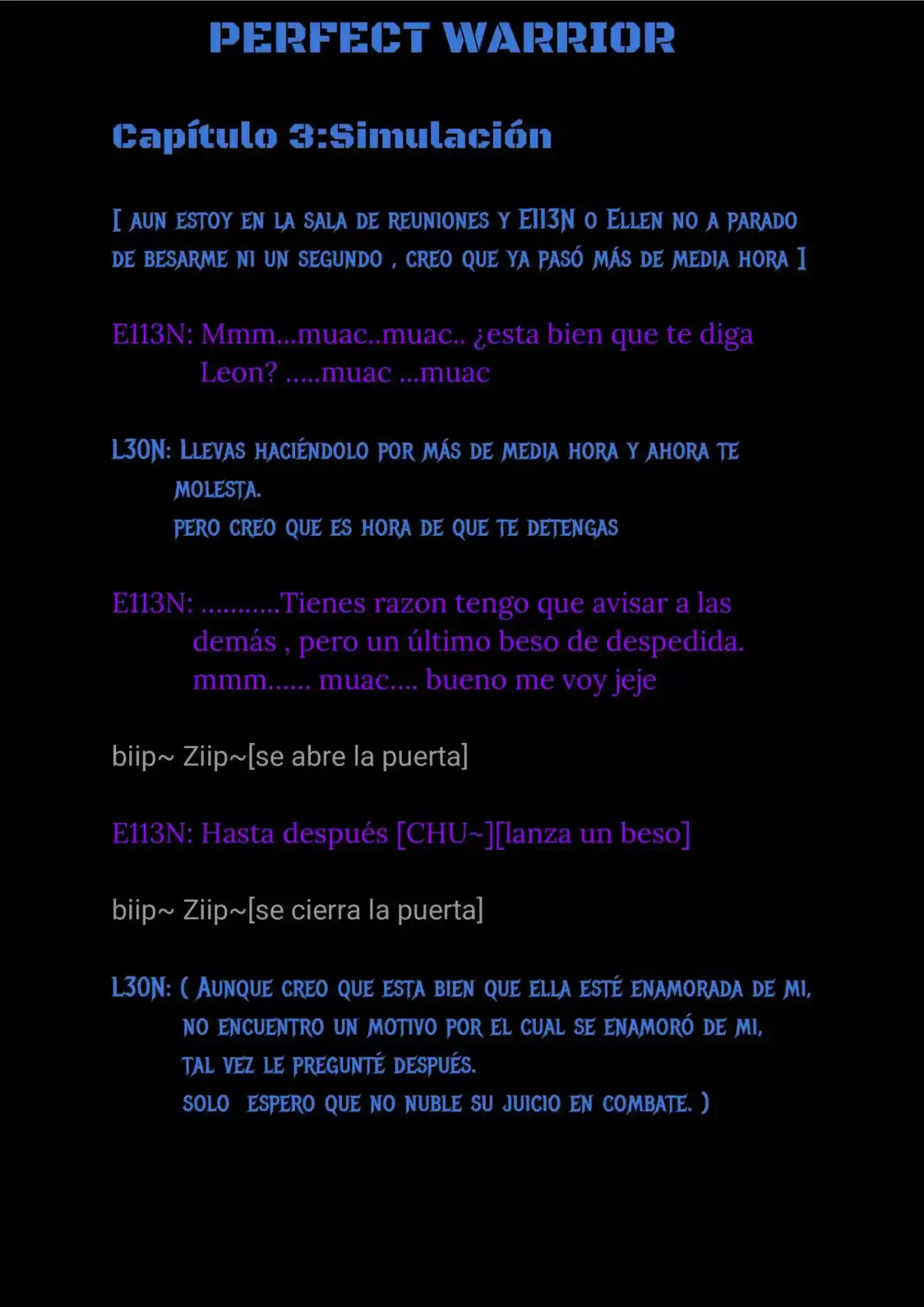 Perfect Warrior (Novela) - Capítulo 3 - Página 1 - LectorTMOo
