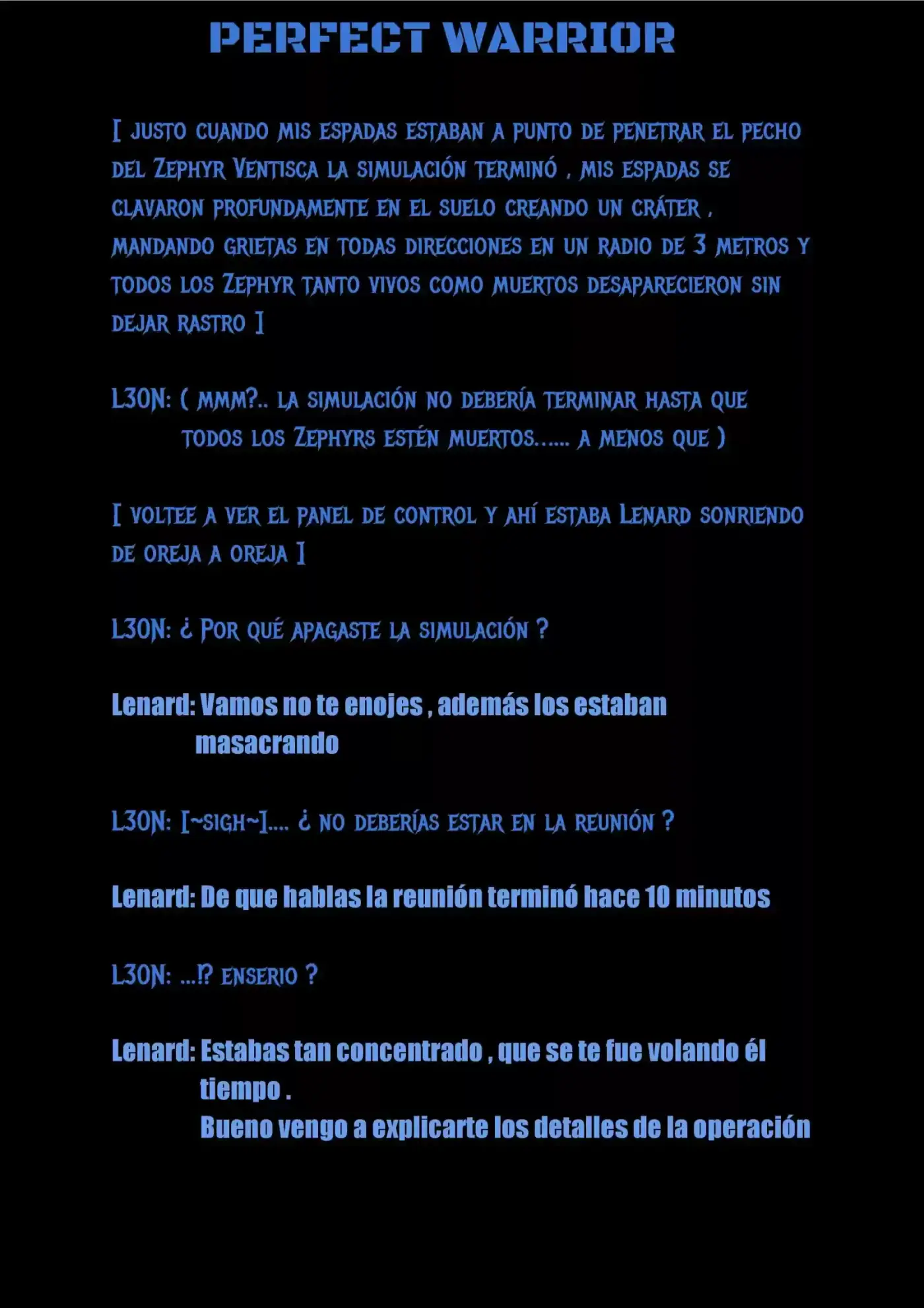 Perfect Warrior (Novela) - Capítulo 3 - Página 9 - LectorTMOo