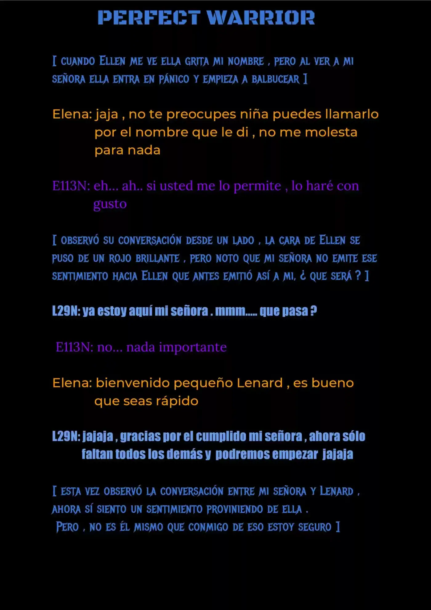 Perfect Warrior (Novela) - Capítulo 4 - Página 5 - LectorTMOo