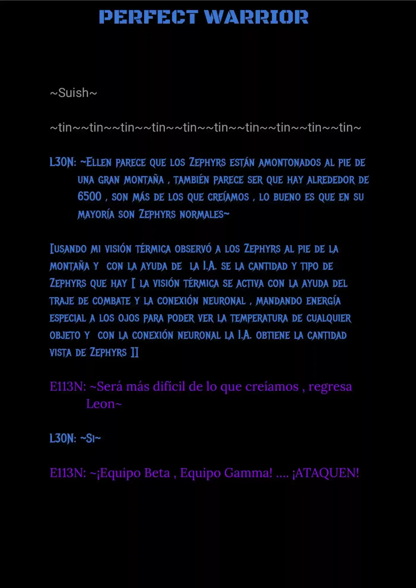 Perfect Warrior (Novela) - Capítulo 6 - Página 3 - LectorTMOo