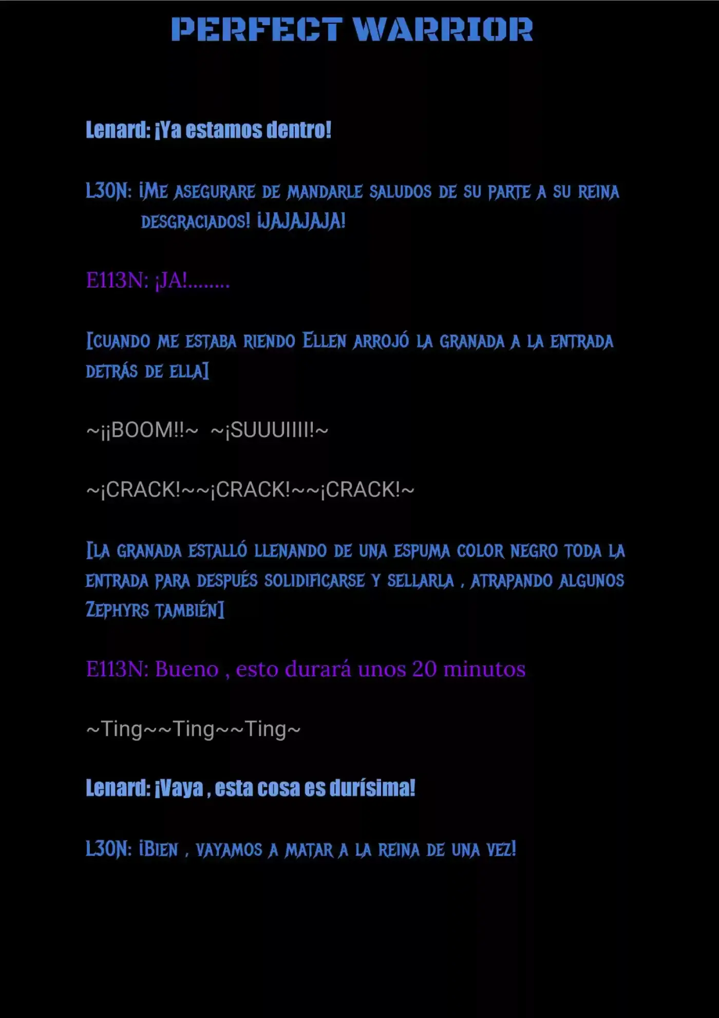 Perfect Warrior (Novela) - Capítulo 6 - Página 8 - LectorTMOo