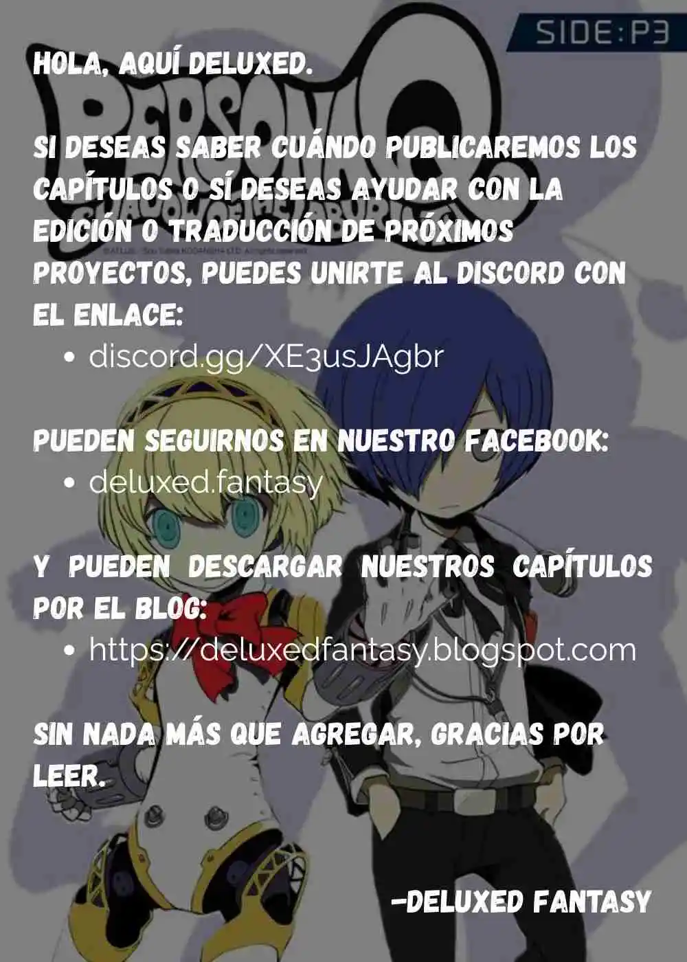 Persona Q: Shadow Of The Labyrinth - Side:P3 - Capítulo 3 - Página 34 - LectorTMOo