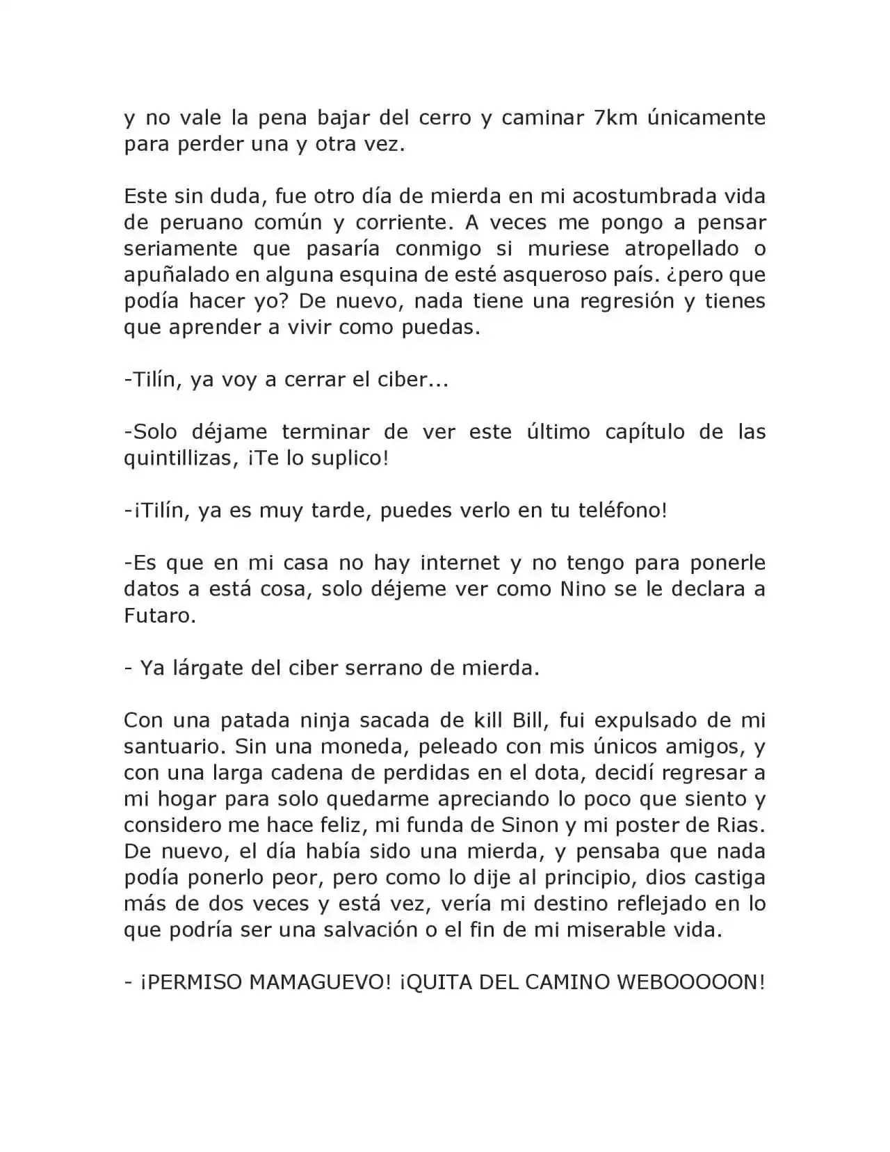 Peruano Isekai (Fantasy No Perú Hito) (Novela) - Capítulo 1 - Página 8 - LectorTMOo