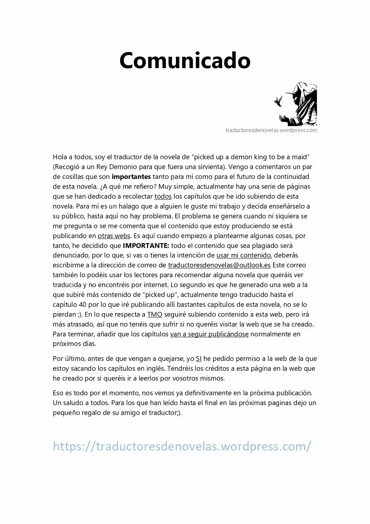 Picked Up A Demon King To Be A Maid (Novela) - Capítulo 26.50 - Página 1 - LectorTMOo