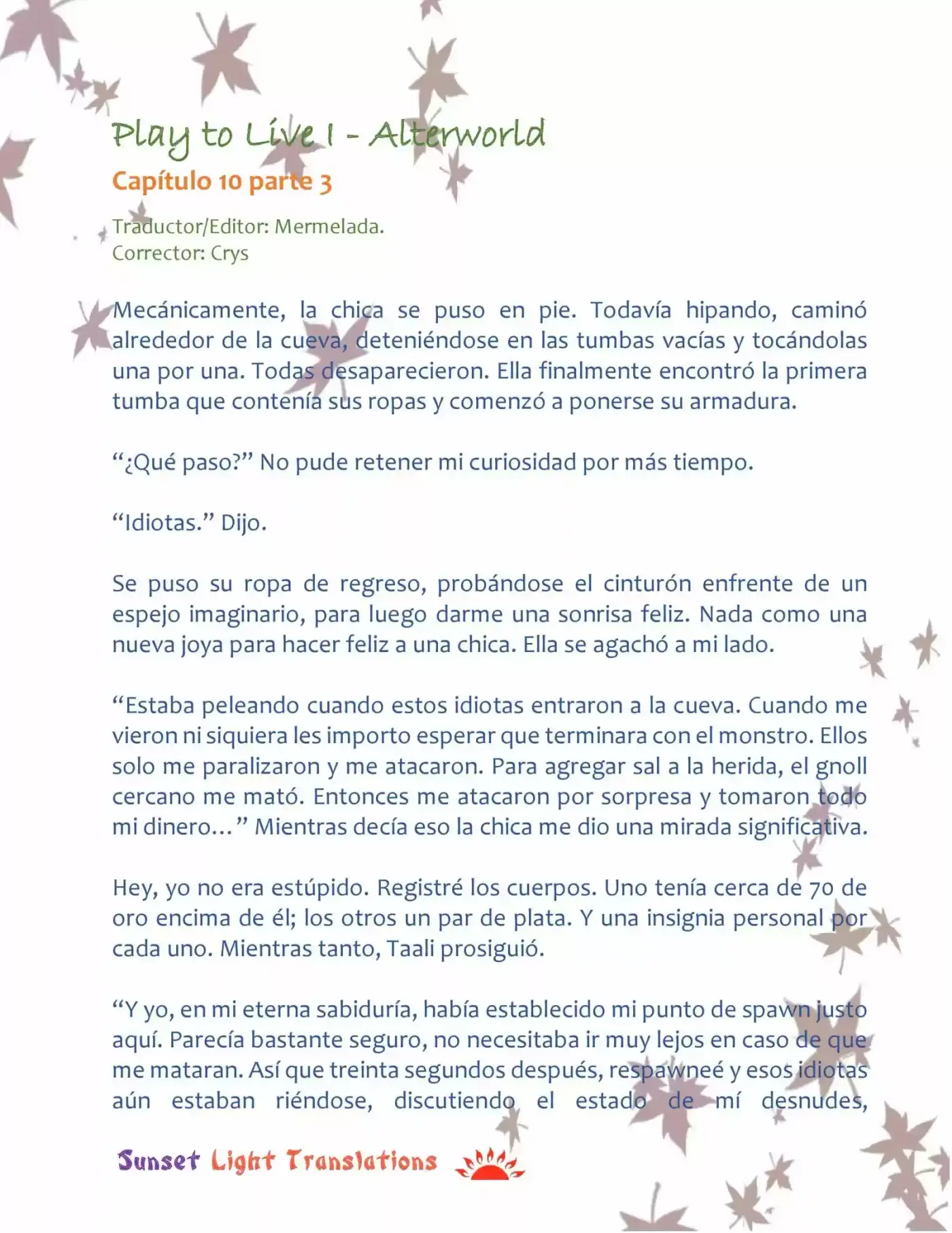 Play To Live (Novela) - Capítulo 10.3 - Página 2 - LectorTMOo