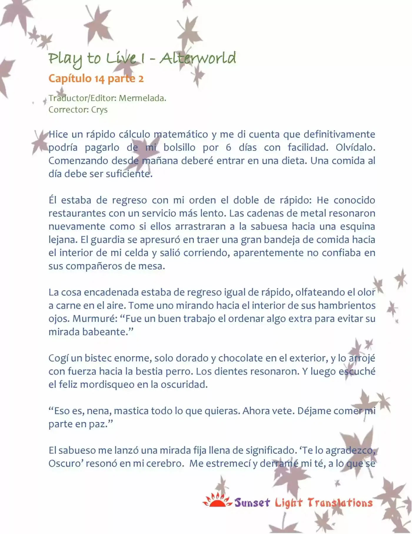 Play To Live (Novela) - Capítulo 14.2 - Página 2 - LectorTMOo
