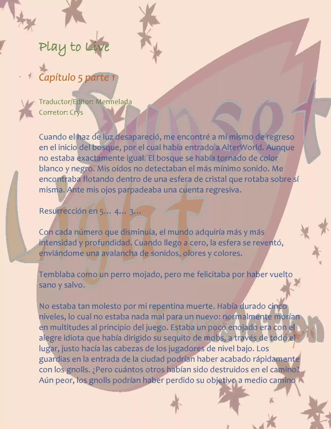 Play To Live (Novela) - Capítulo 5.10 - Página 2 - LectorTMOo