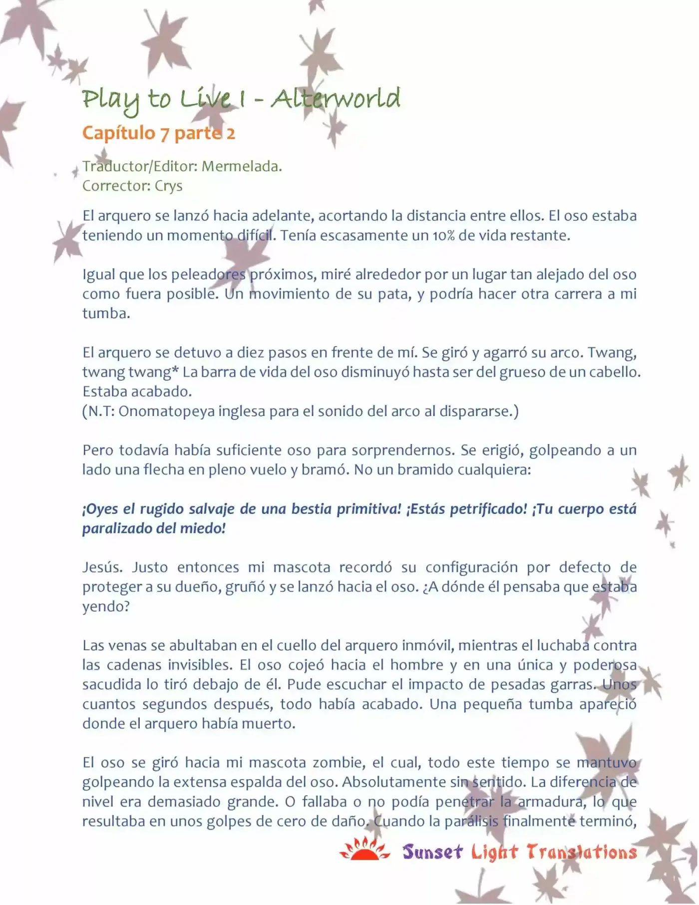 Play To Live (Novela) - Capítulo 7.2 - Página 2 - LectorTMOo