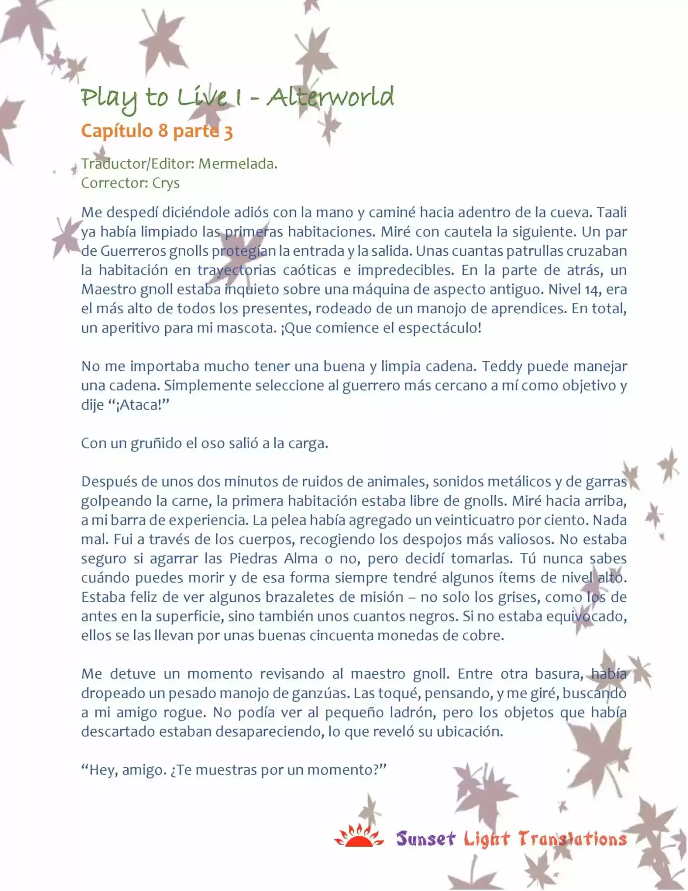 Play To Live (Novela) - Capítulo 8.3 - Página 2 - LectorTMOo