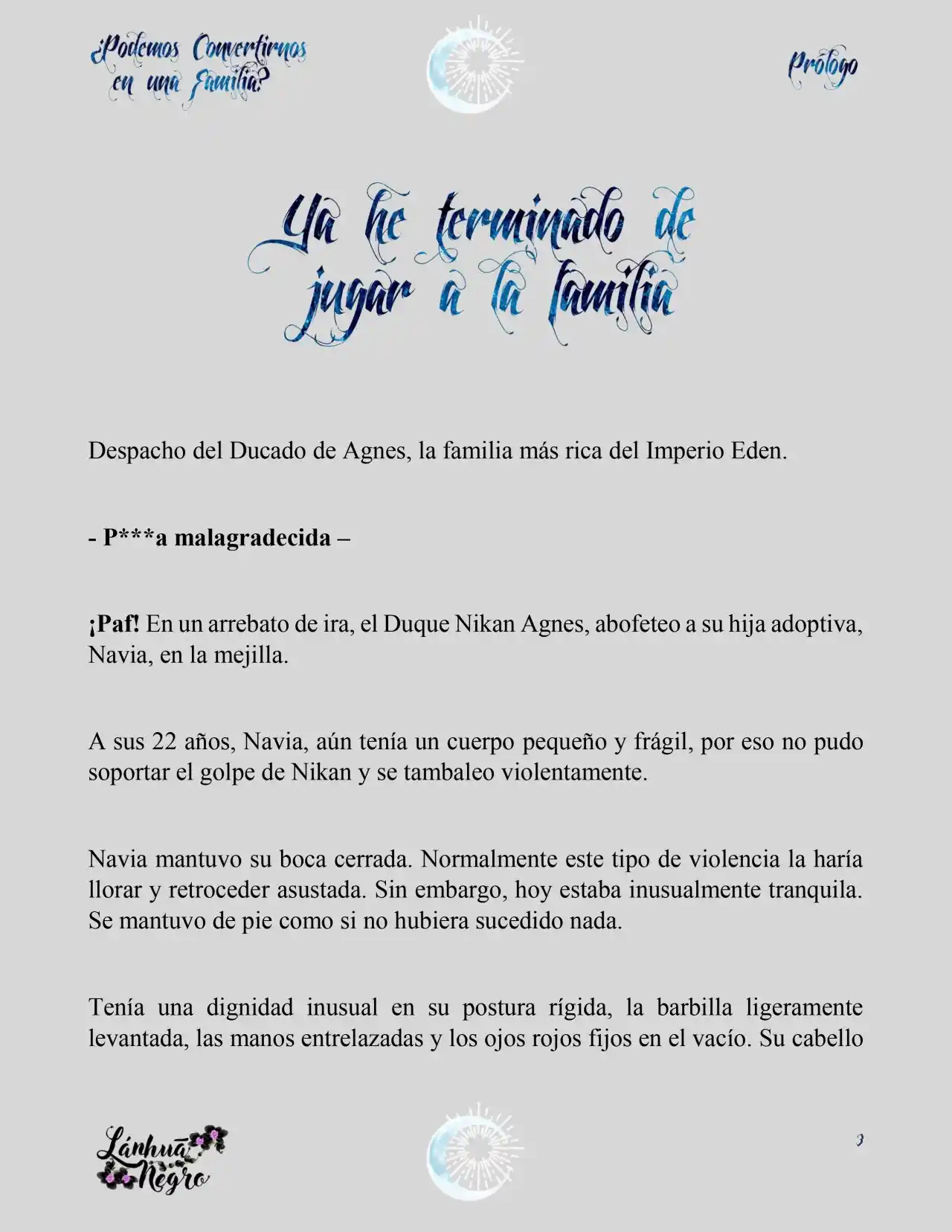 ¿Podemos Convertirnos En Una Familia? (Novela) - Capítulo - Página 3 - LectorTMOo