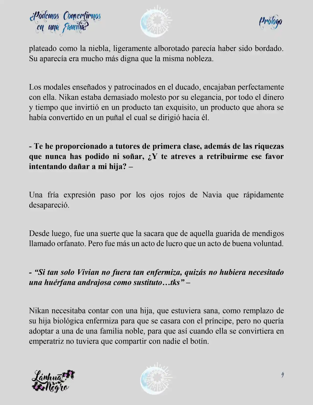 ¿Podemos Convertirnos En Una Familia? (Novela) - Capítulo - Página 4 - LectorTMOo