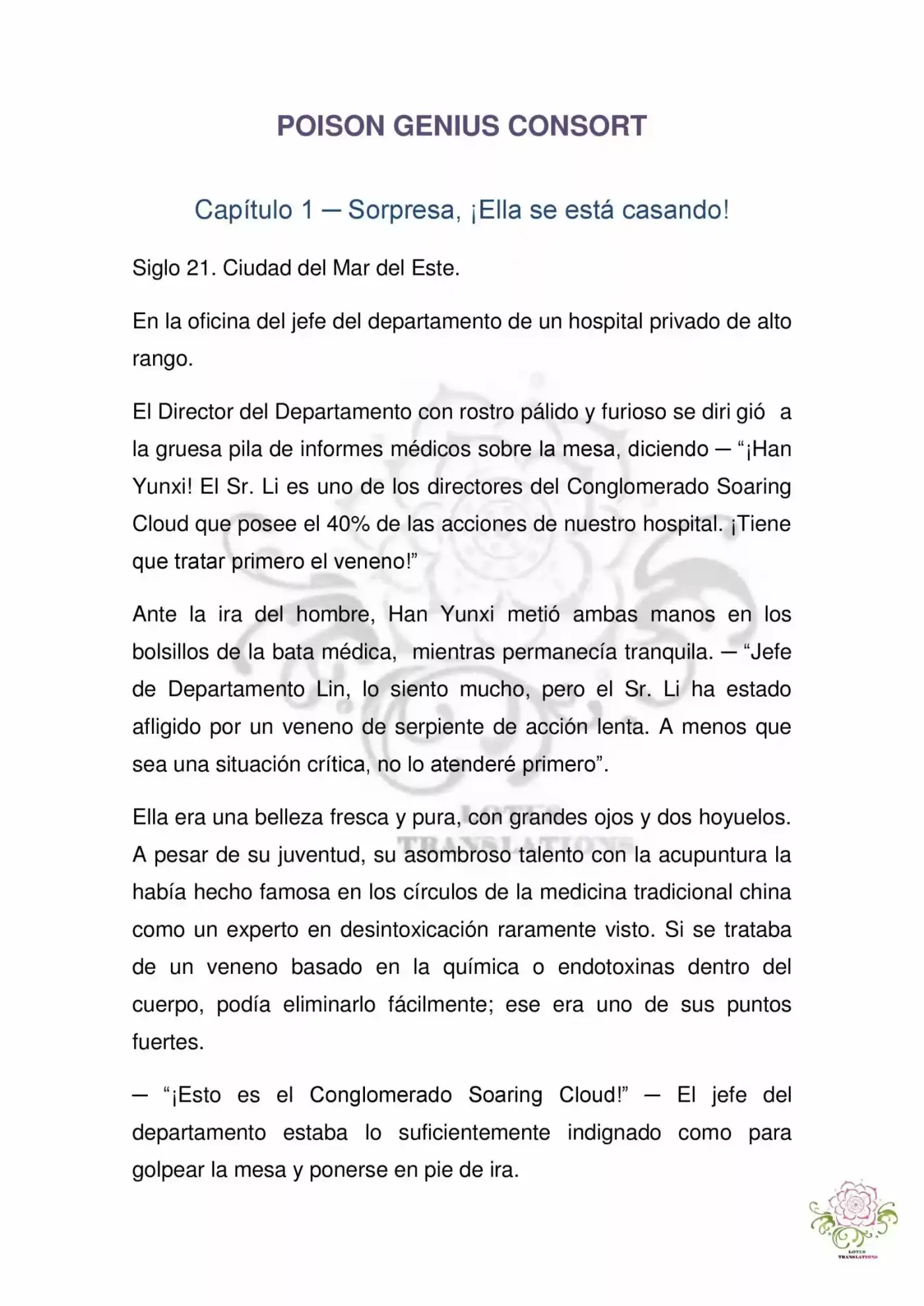 Poison Genious Consort (Novela) - Capítulo 1 - Página 2 - LectorTMOo