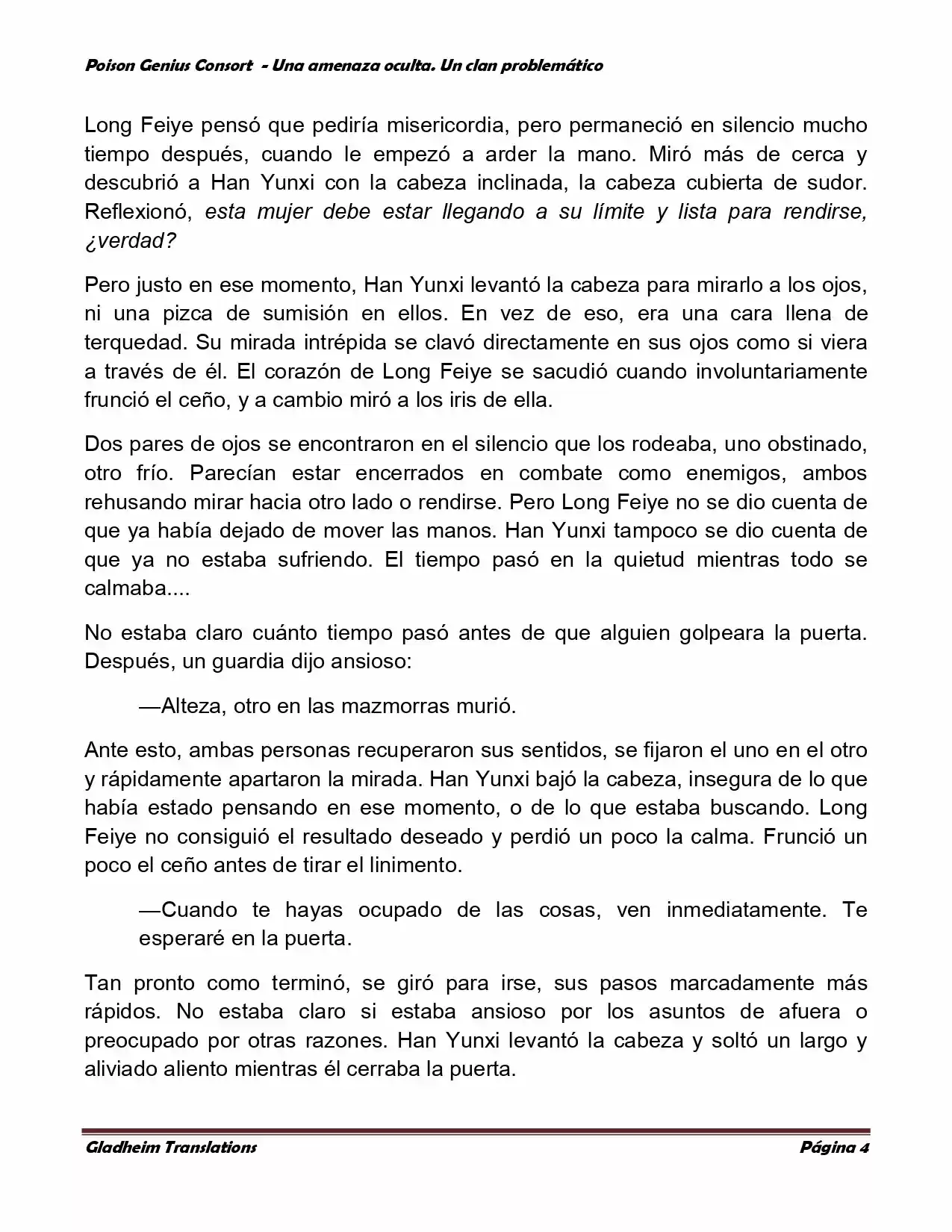 Poison Genious Consort (Novela) - Capítulo 100 - Página 4 - LectorTMOo