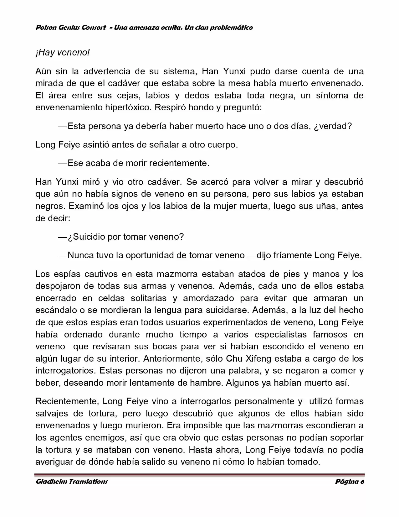 Poison Genious Consort (Novela) - Capítulo 100 - Página 6 - LectorTMOo