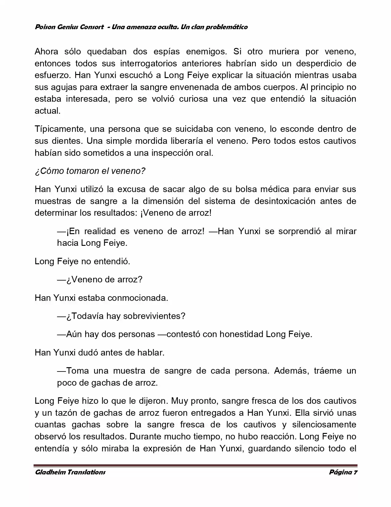 Poison Genious Consort (Novela) - Capítulo 100 - Página 7 - LectorTMOo