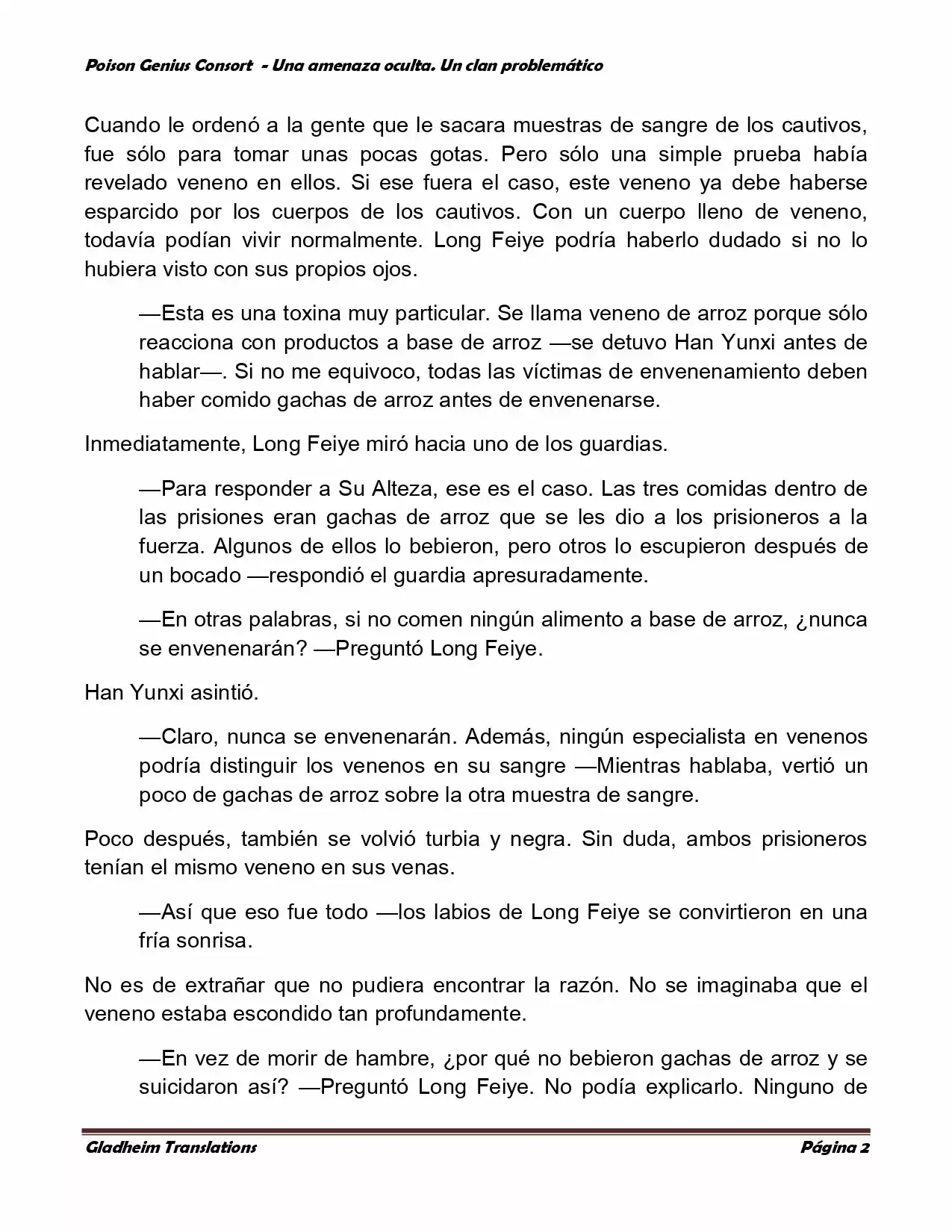 Poison Genious Consort (Novela) - Capítulo 101 - Página 2 - LectorTMOo