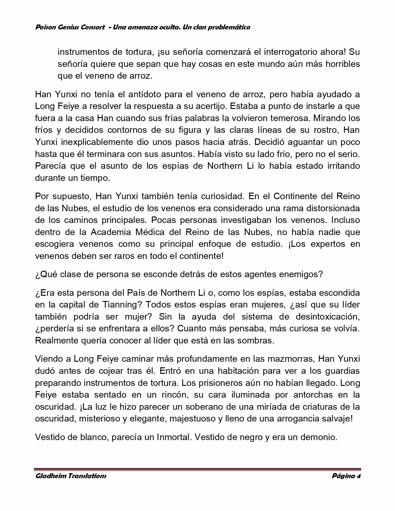 Poison Genious Consort (Novela) - Capítulo 101 - Página 4 - LectorTMOo