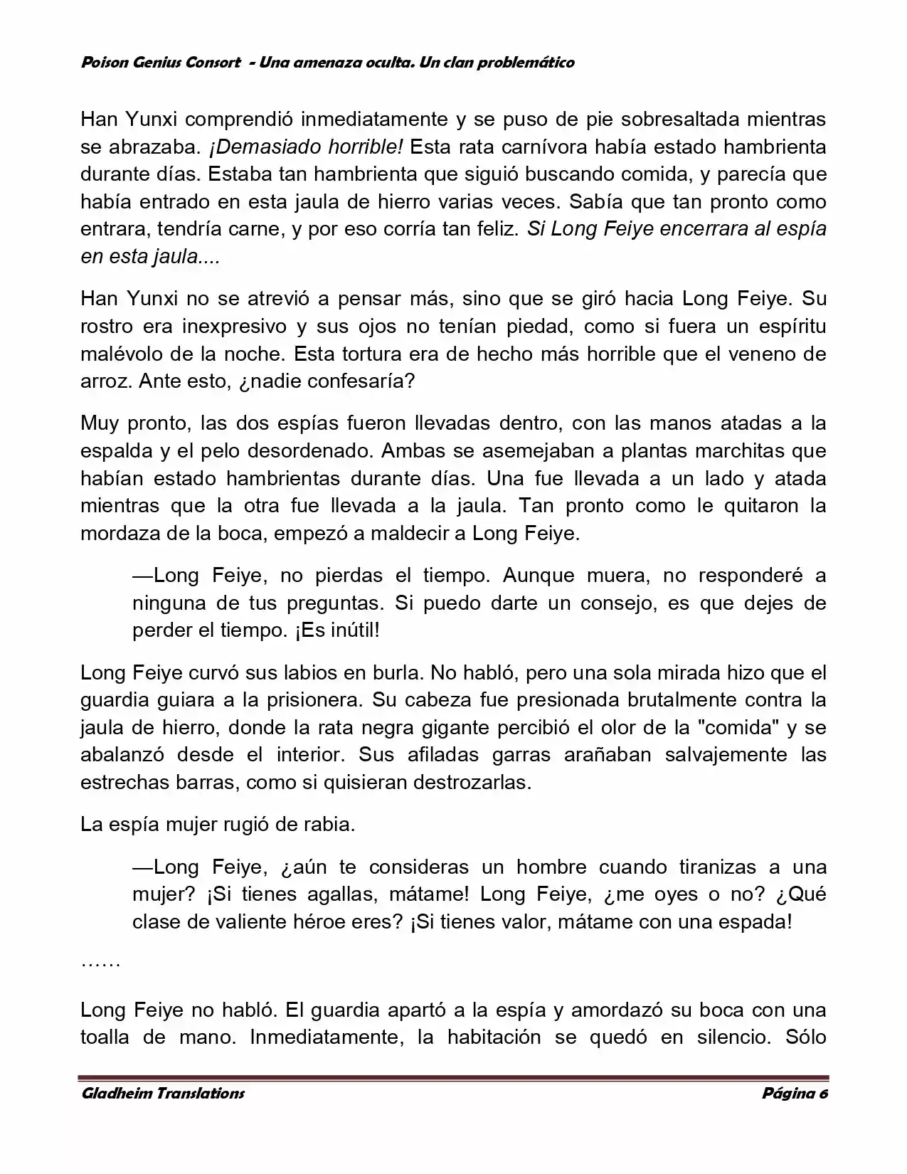 Poison Genious Consort (Novela) - Capítulo 101 - Página 6 - LectorTMOo