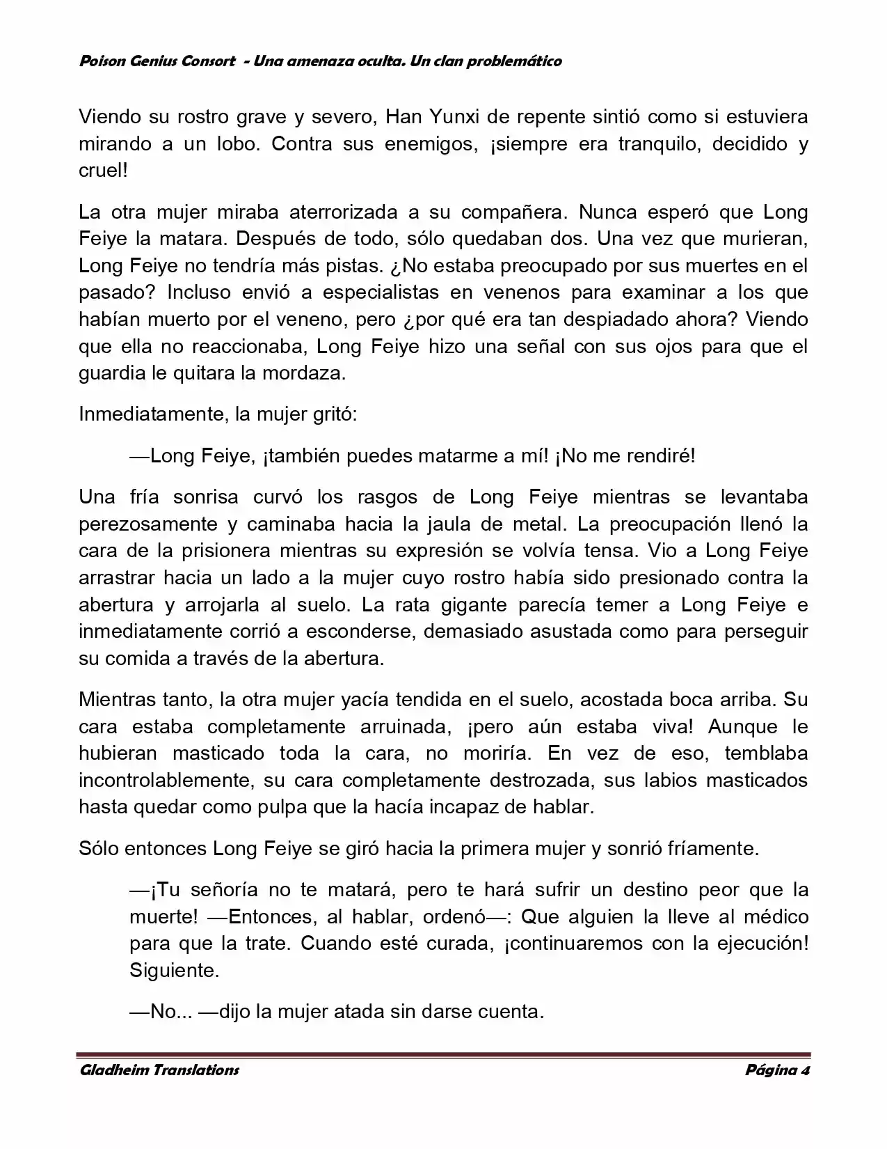 Poison Genious Consort (Novela) - Capítulo 102 - Página 4 - LectorTMOo