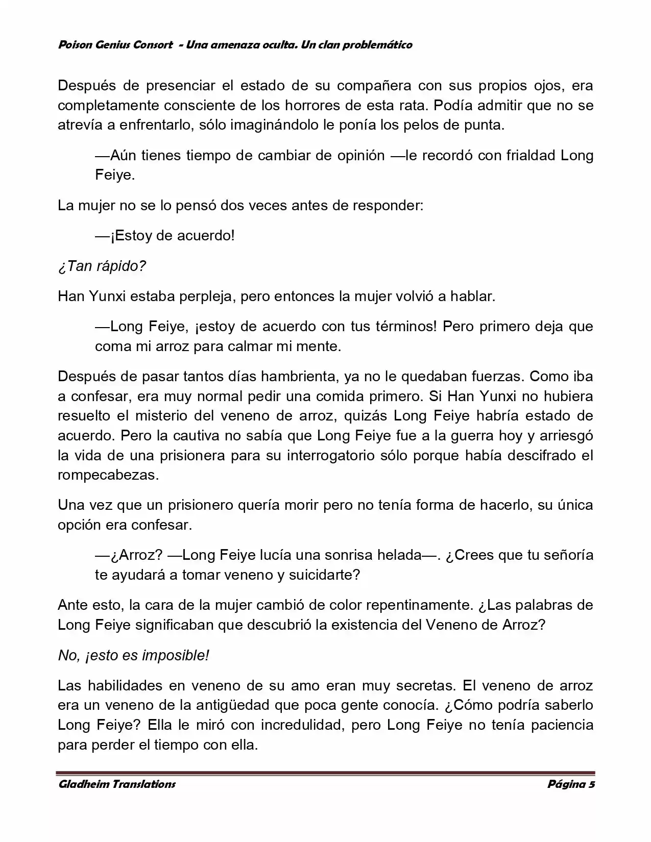 Poison Genious Consort (Novela) - Capítulo 102 - Página 5 - LectorTMOo