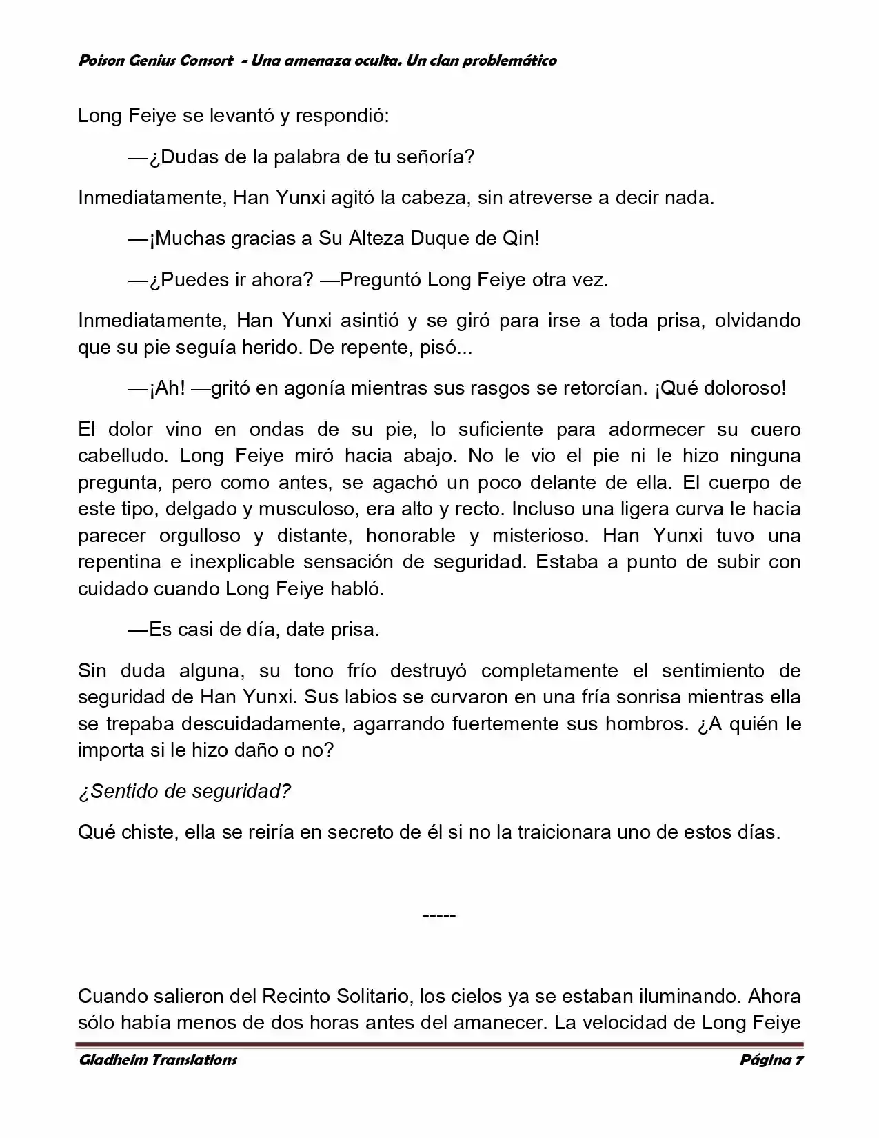 Poison Genious Consort (Novela) - Capítulo 103 - Página 7 - LectorTMOo
