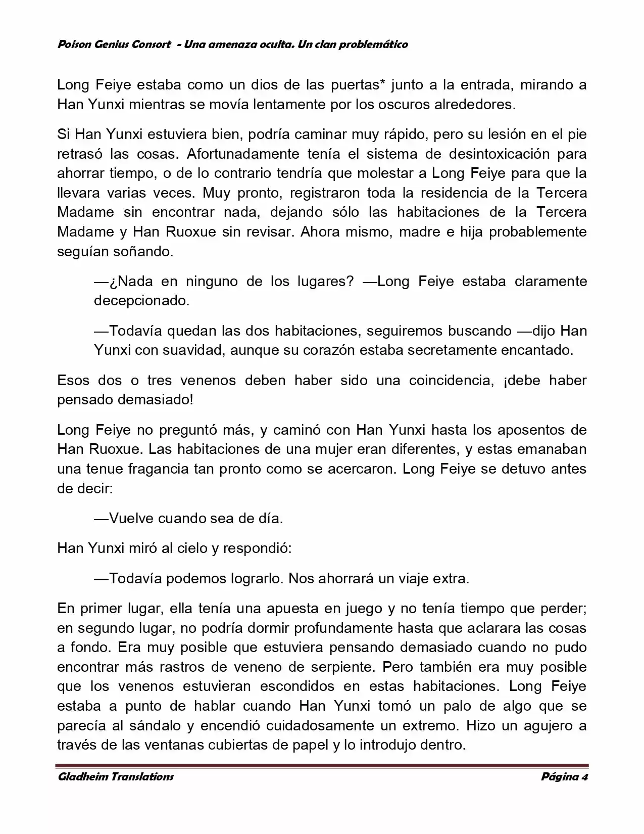 Poison Genious Consort (Novela) - Capítulo 104 - Página 4 - LectorTMOo