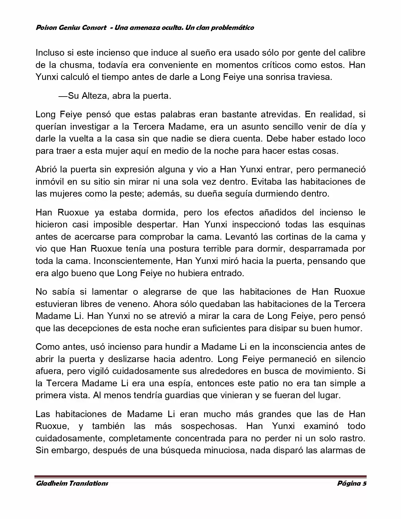 Poison Genious Consort (Novela) - Capítulo 104 - Página 5 - LectorTMOo